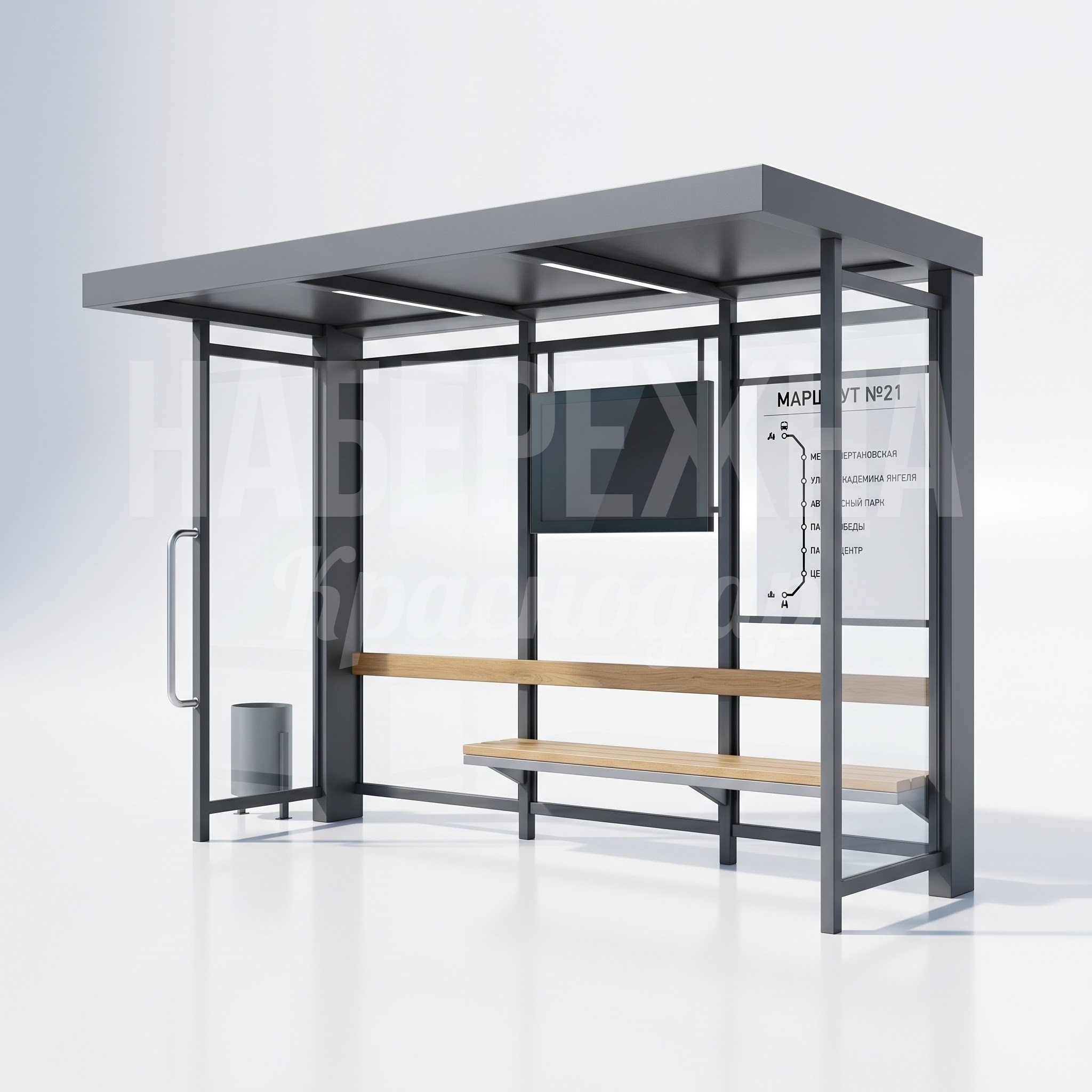 Остановочный павильон общественного транспорта Juå