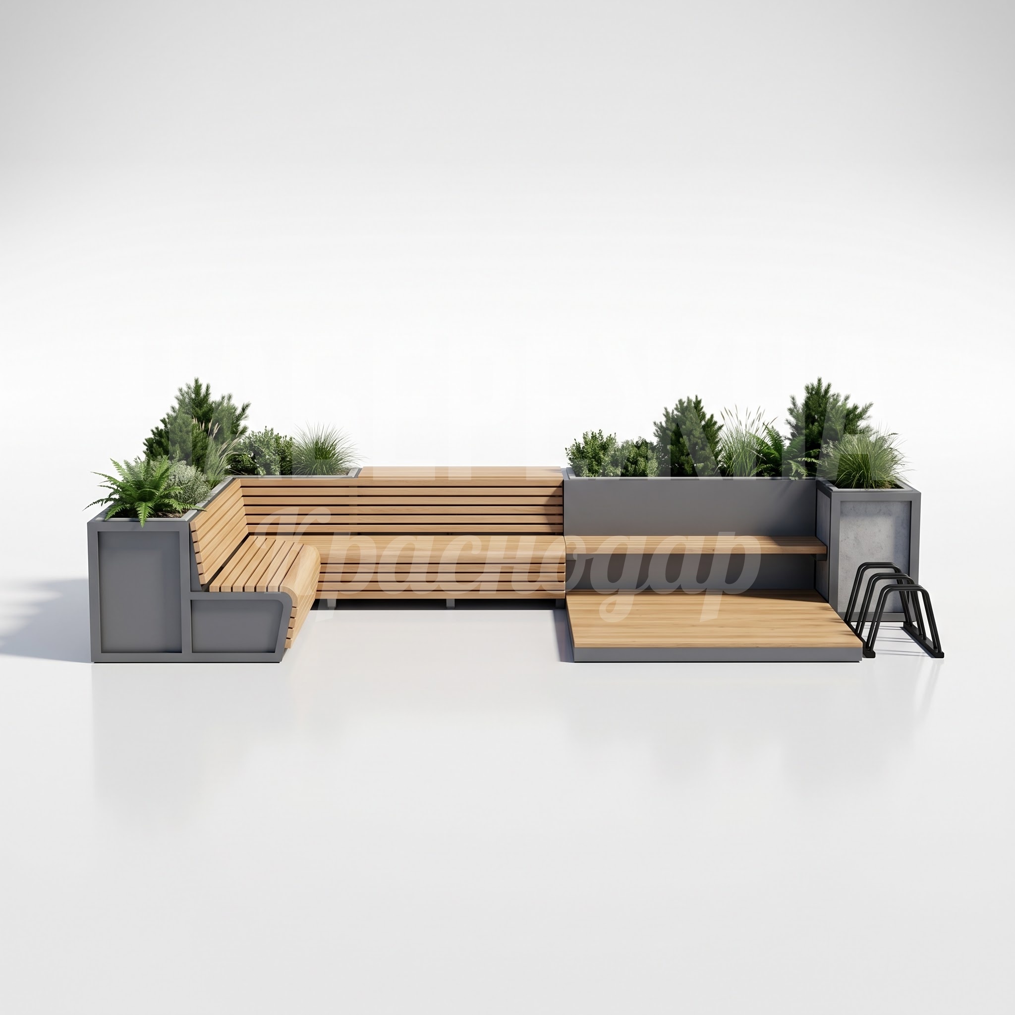 Парклет с кашпо Pughåu