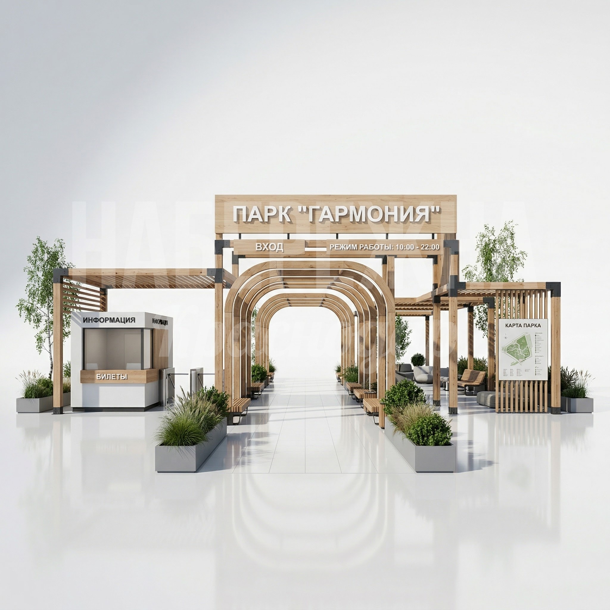 Парковая входная группа Tue