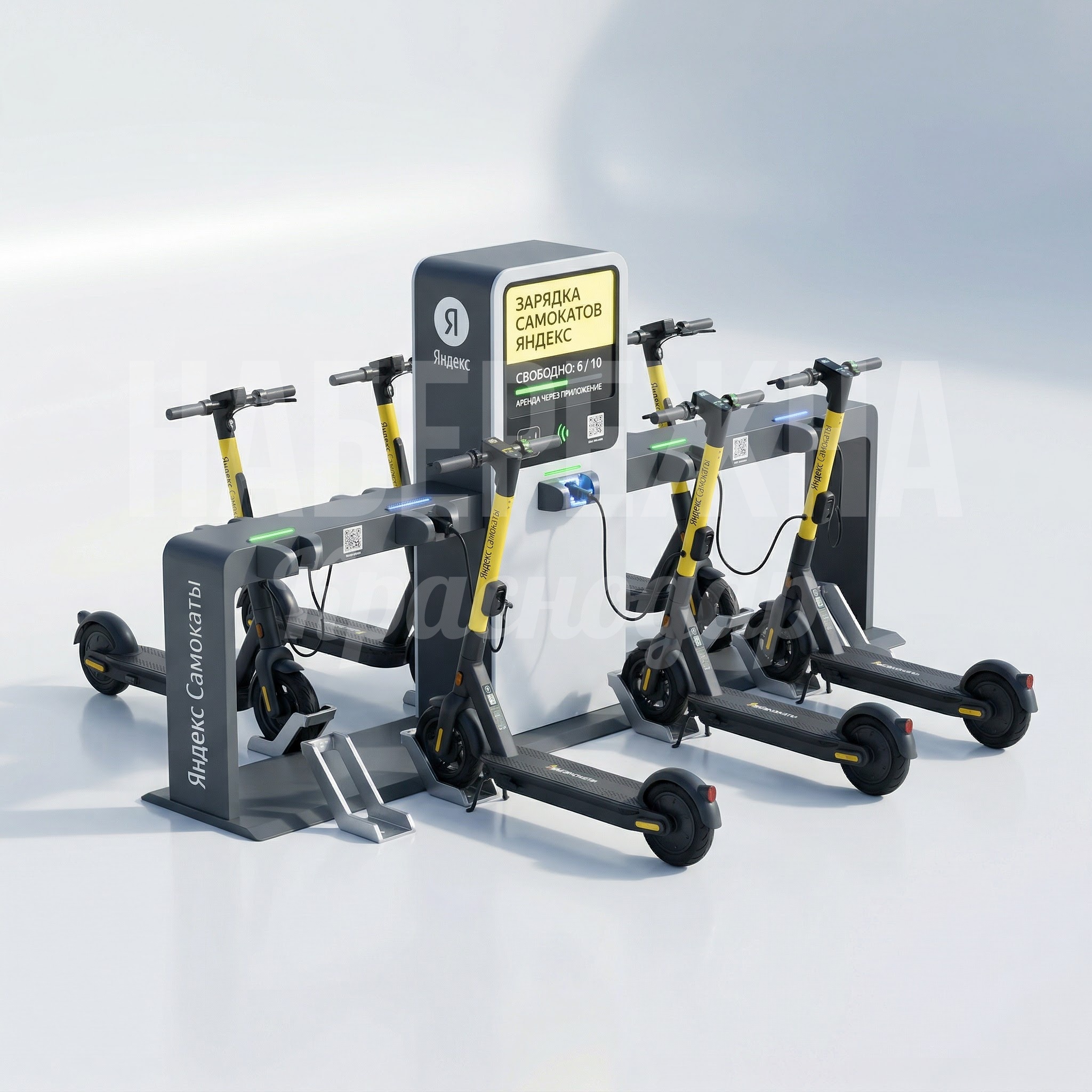 Парковка для самокатов с зарядкой Viis