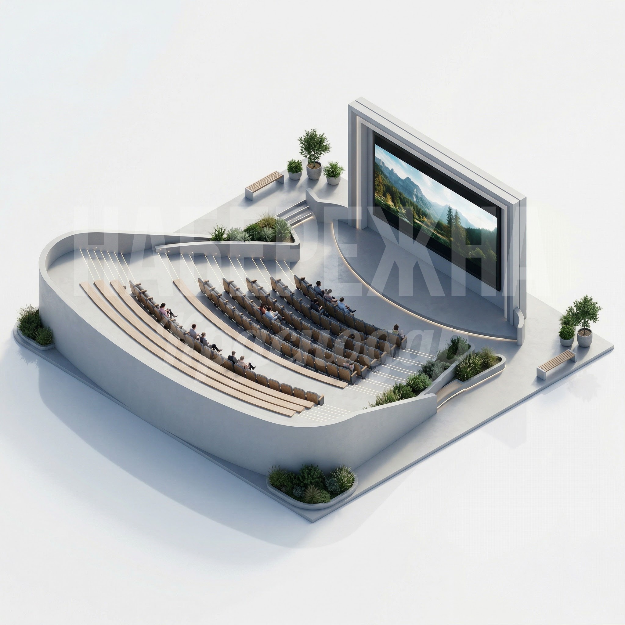 Парковый кинотеатр для зон отдыха Lömnua