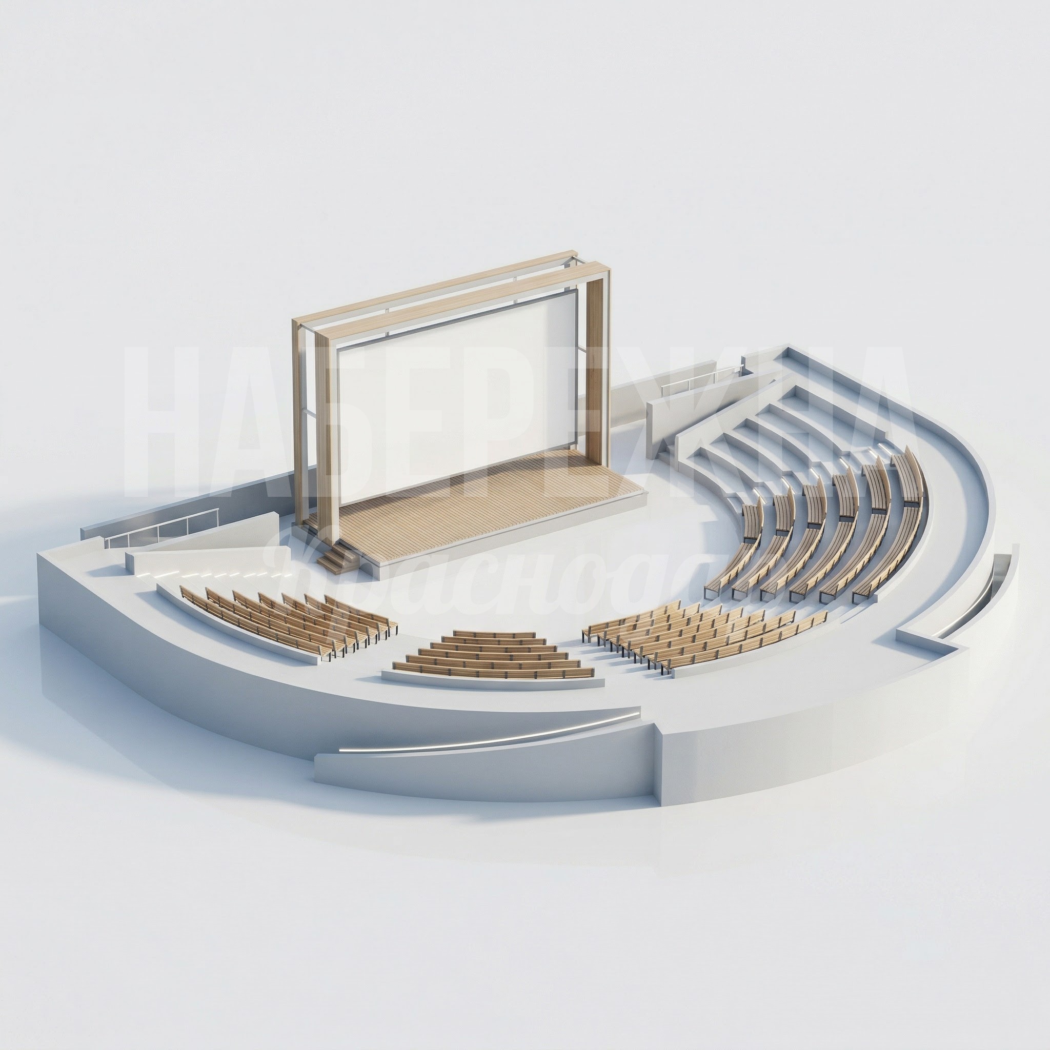 Парковый кинотеатр со сценой и амфетеатром Görnu