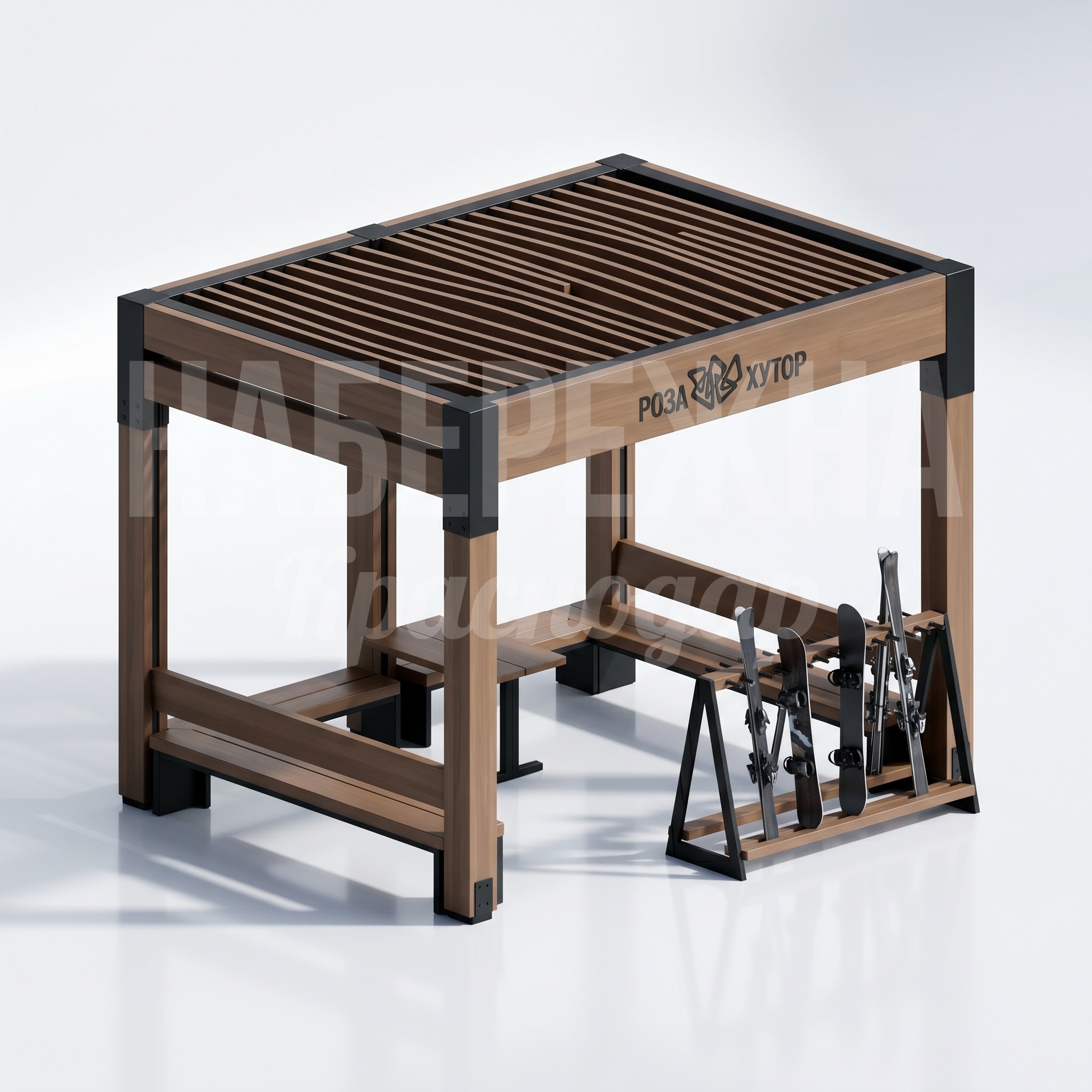 Пергола для горнолыжного курорта Роза Хутор