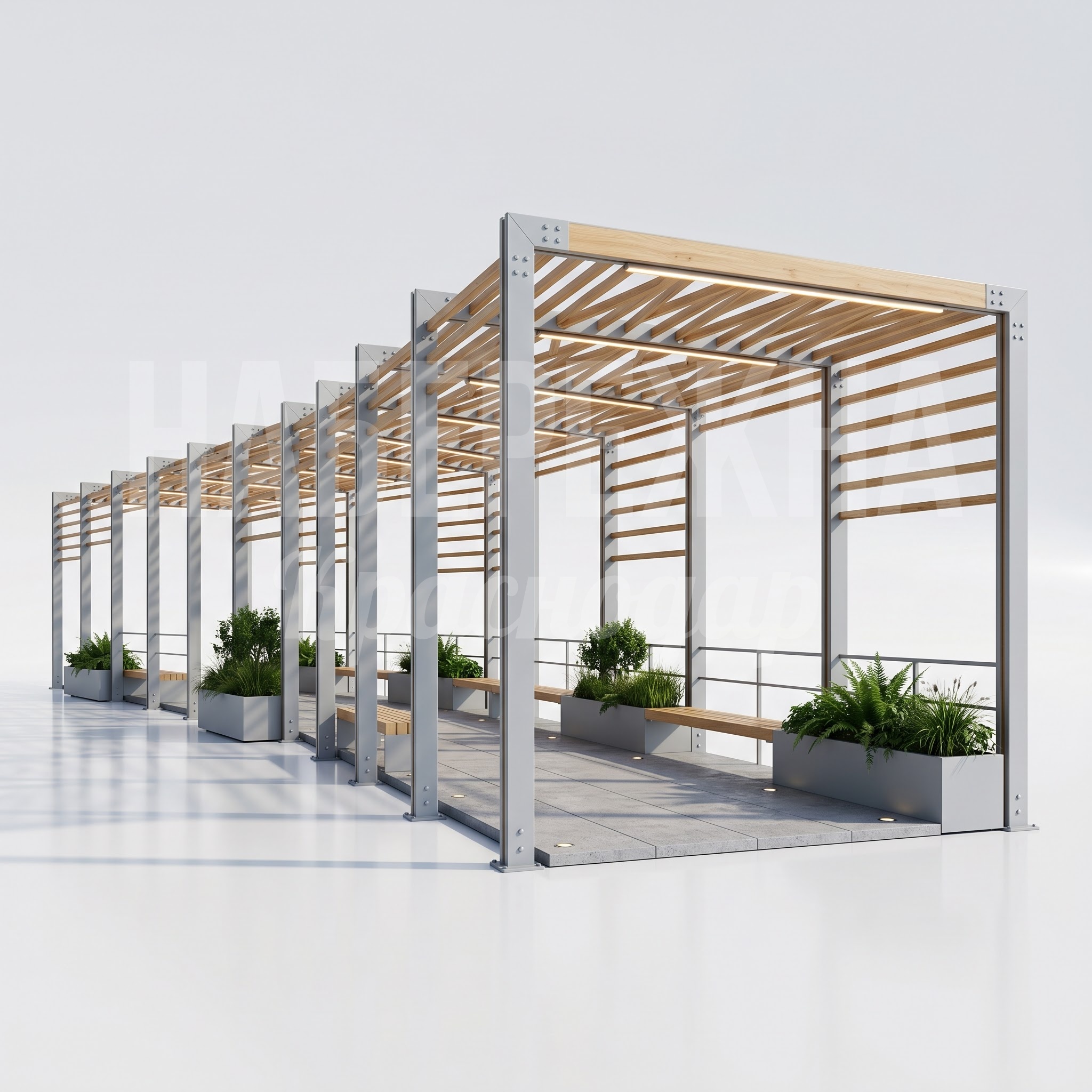 Пергола для пешеходных зон Nåi