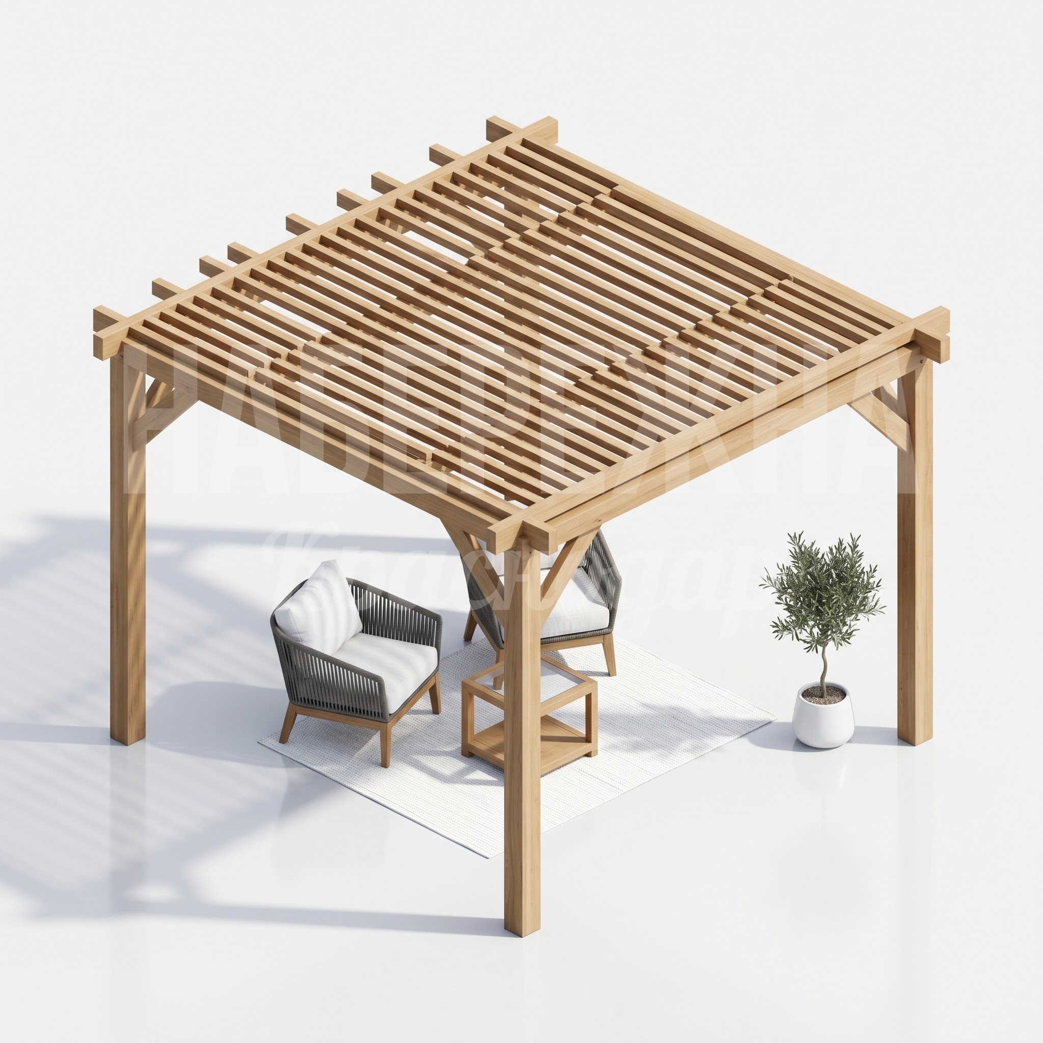 Пергола для террасы деревянная Tåm