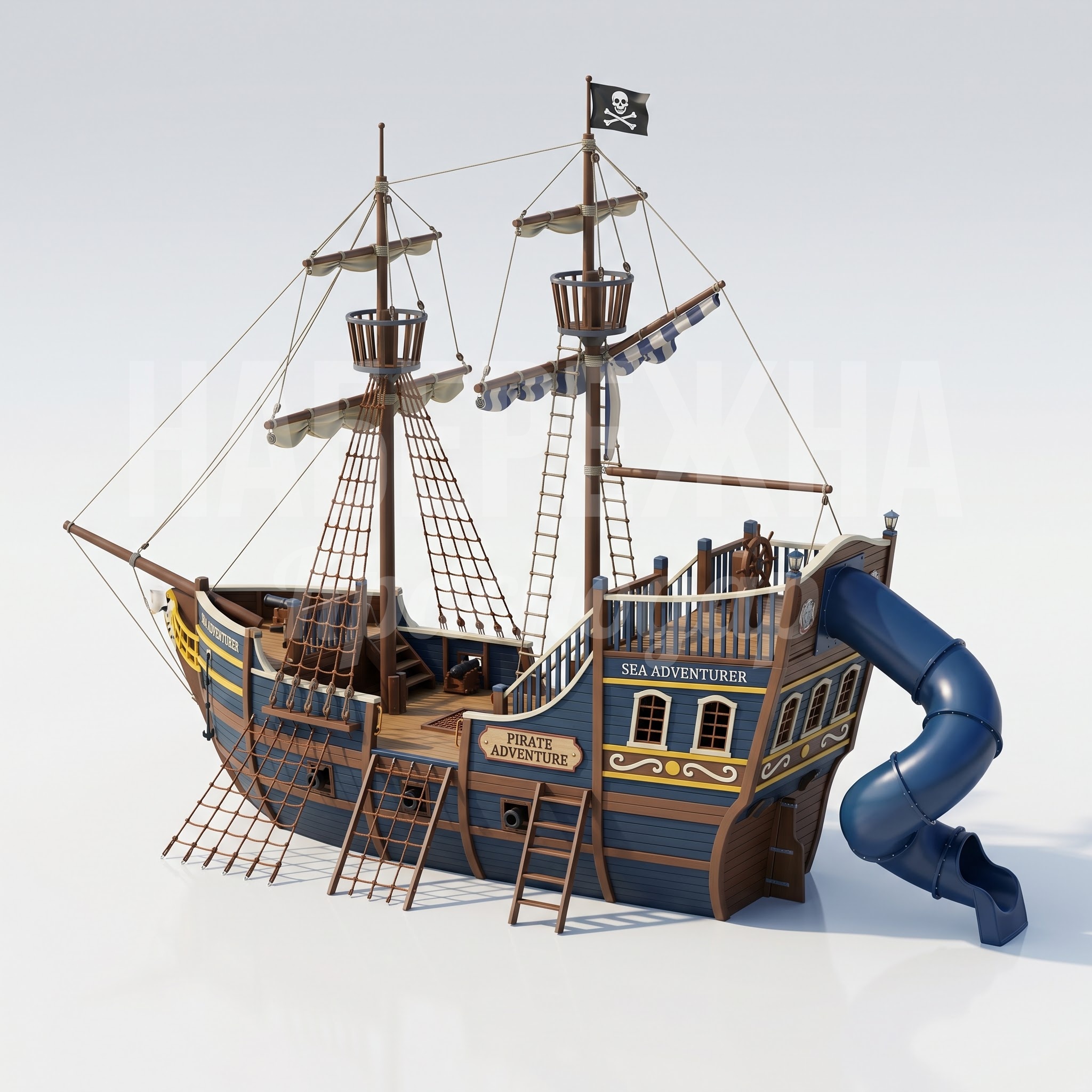 Пиратский корабль - тематический игровой комплекс для детей