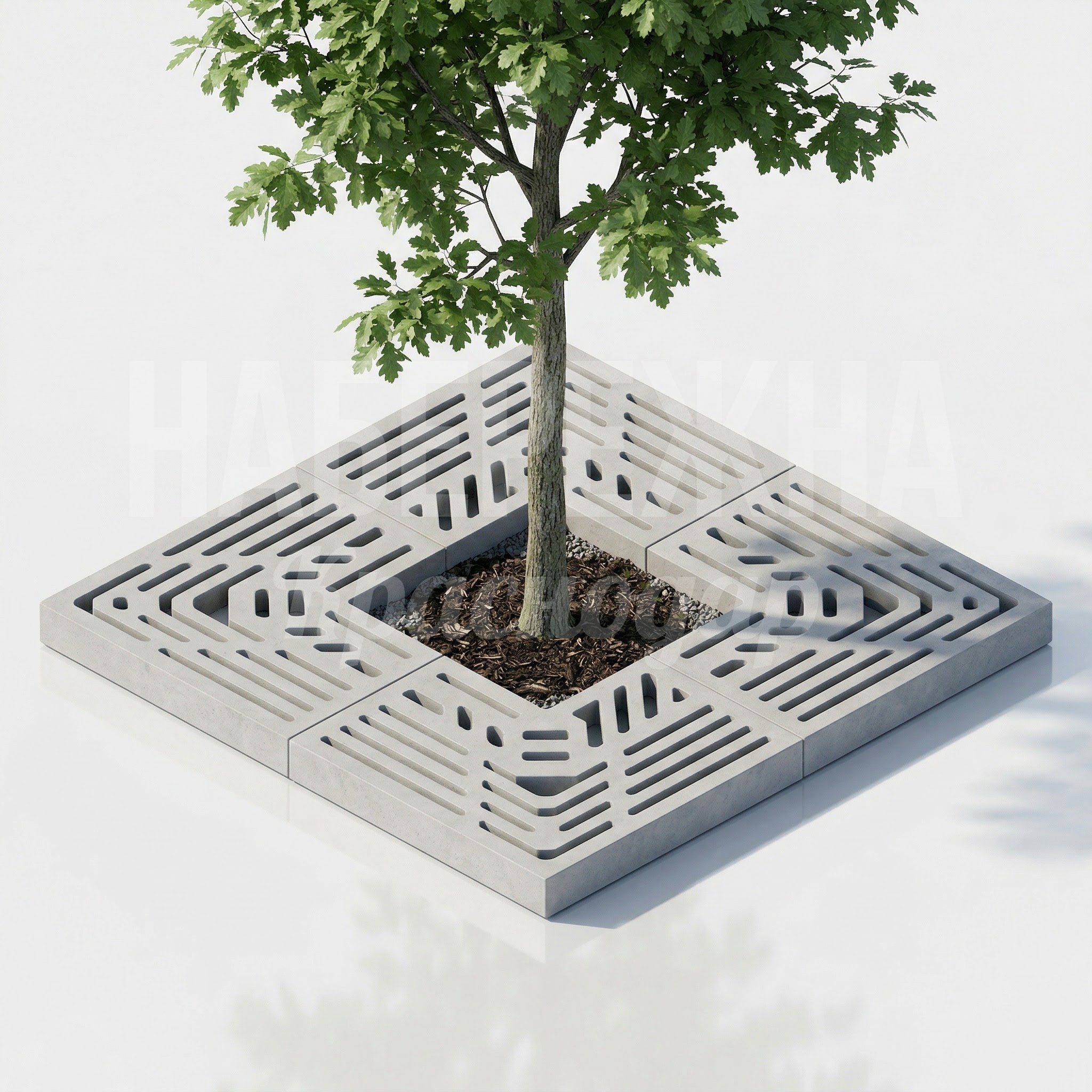 Приствольная решетка из бетона Tapdegku