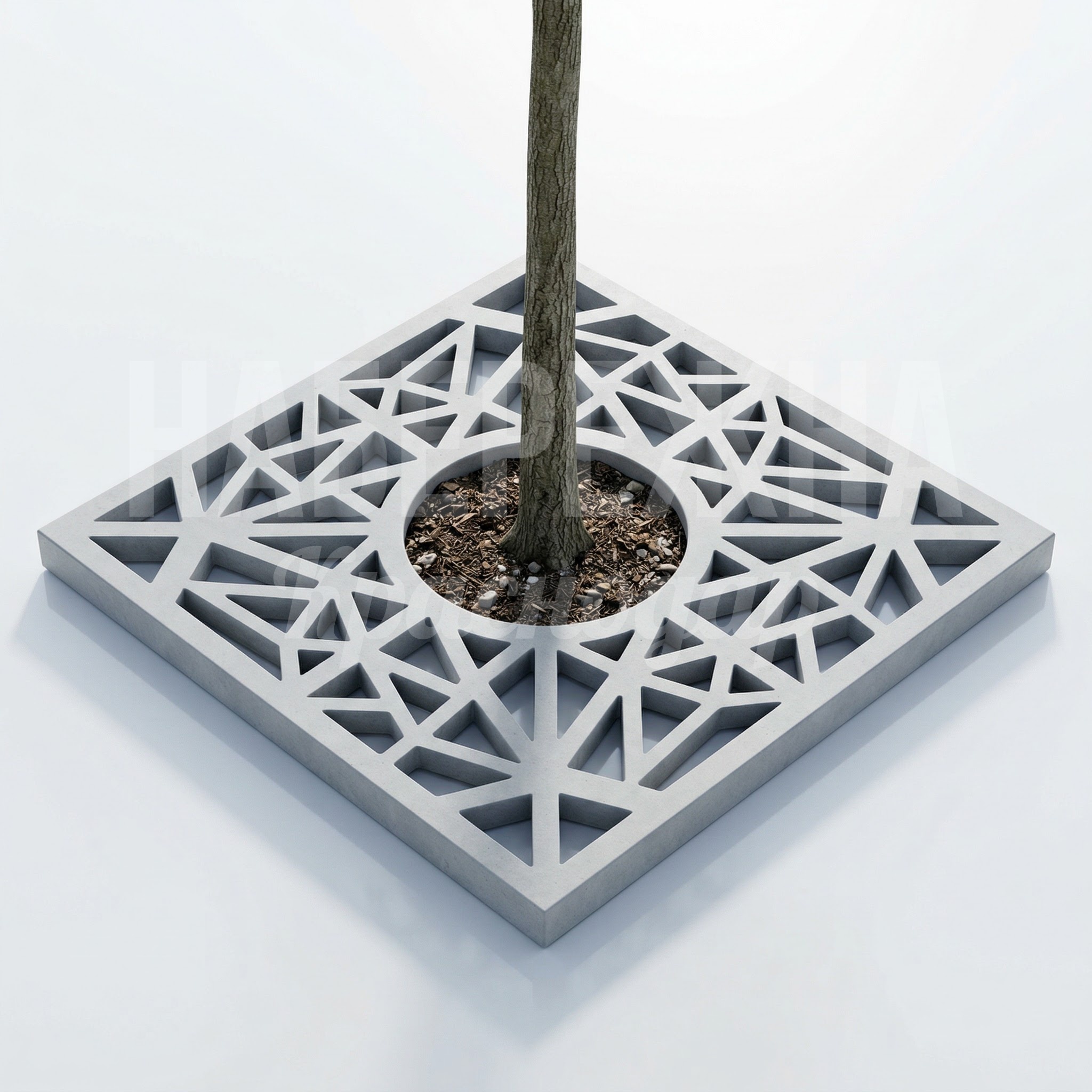 Приствольная решетка из бетона Yikpa