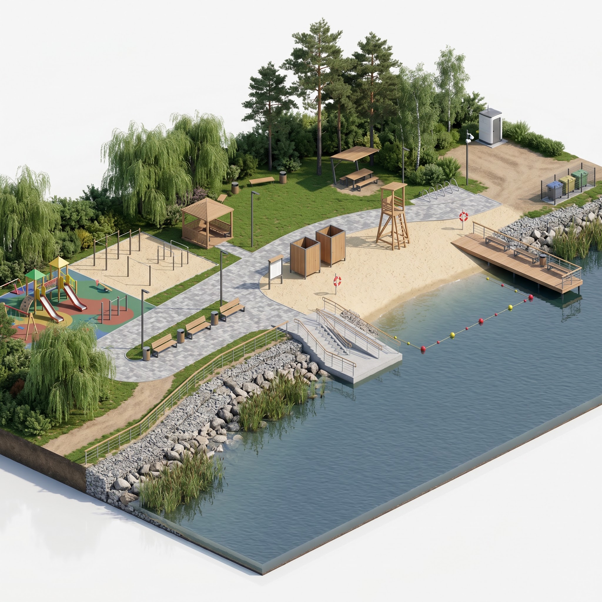 Набережная озера