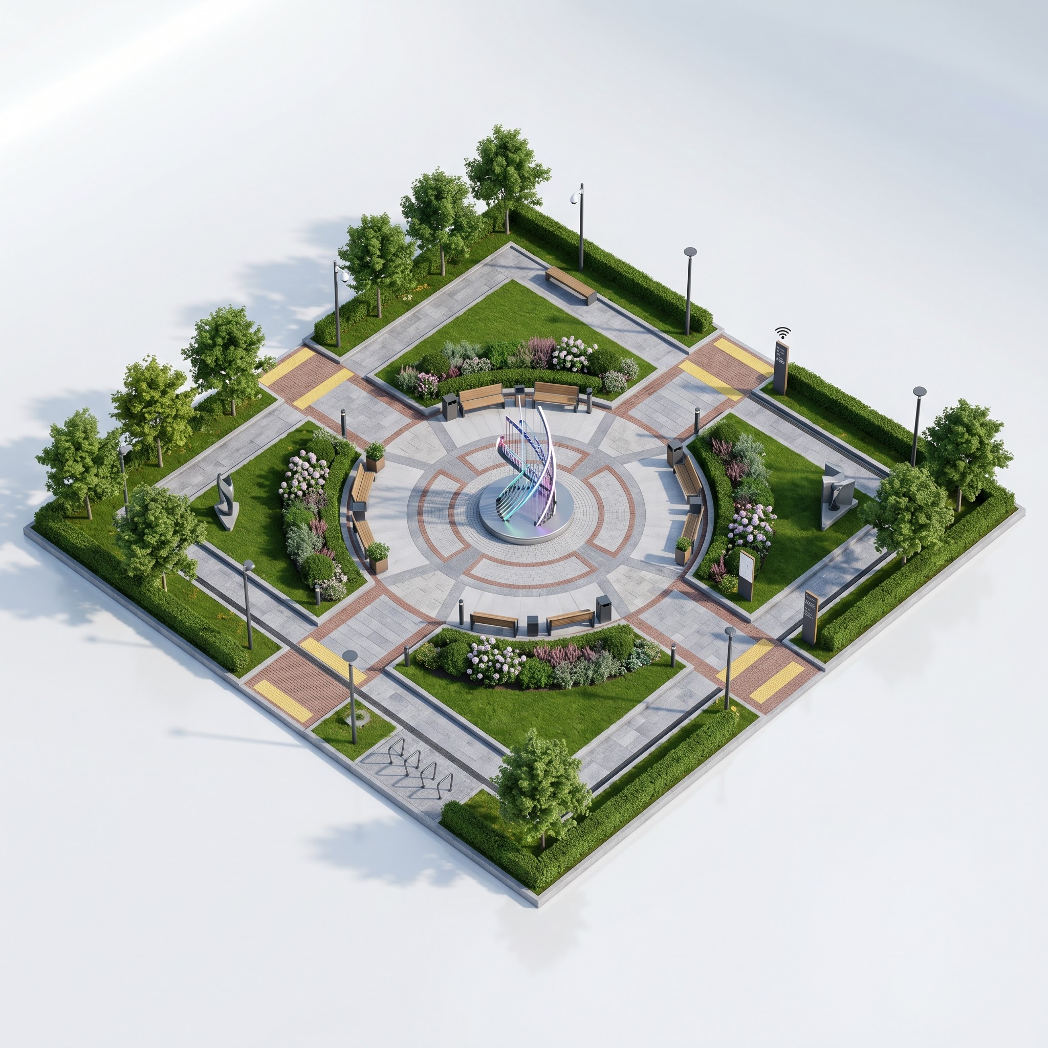 Сквер с арт-инсталляцией