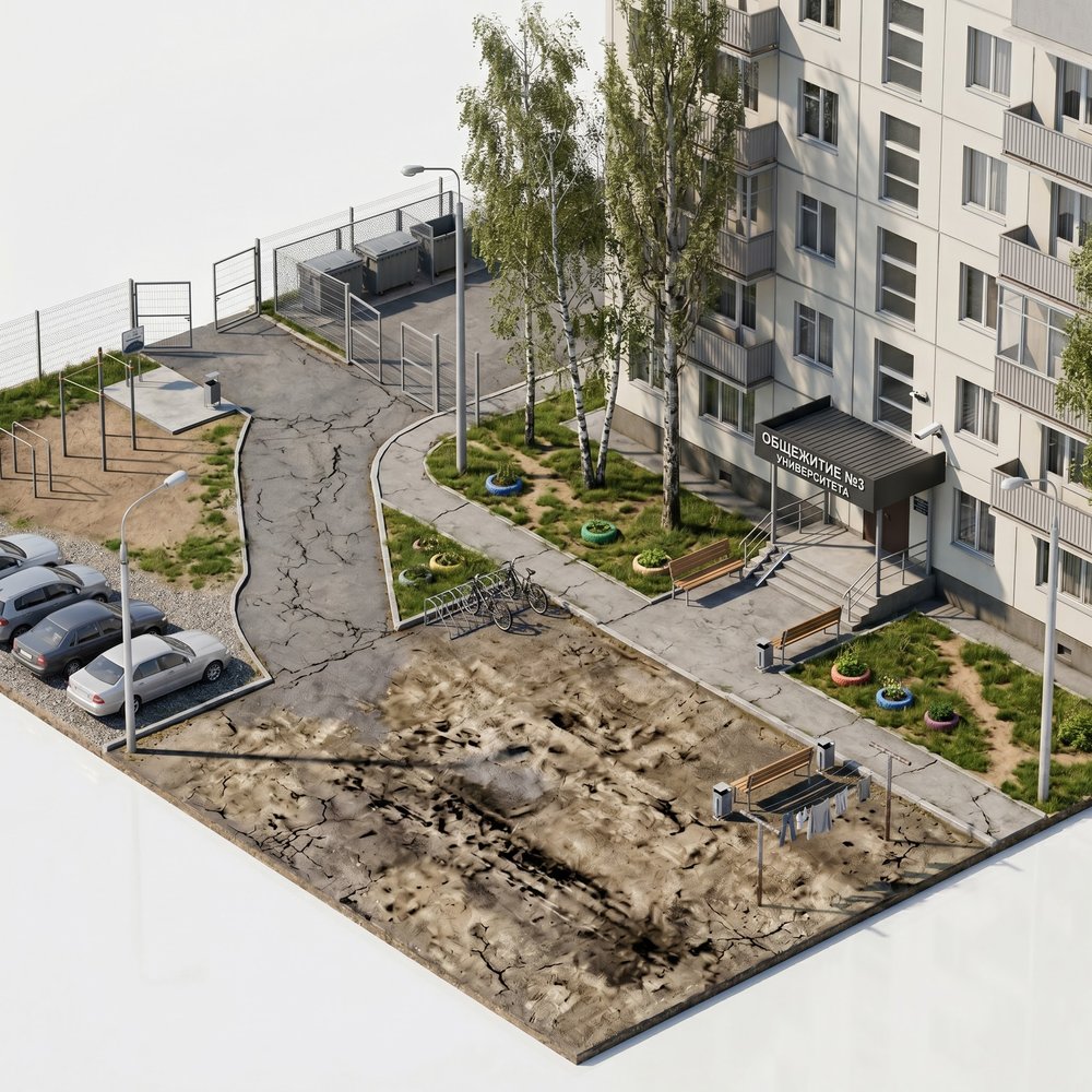 Общежитие универститета очень эконом формат93