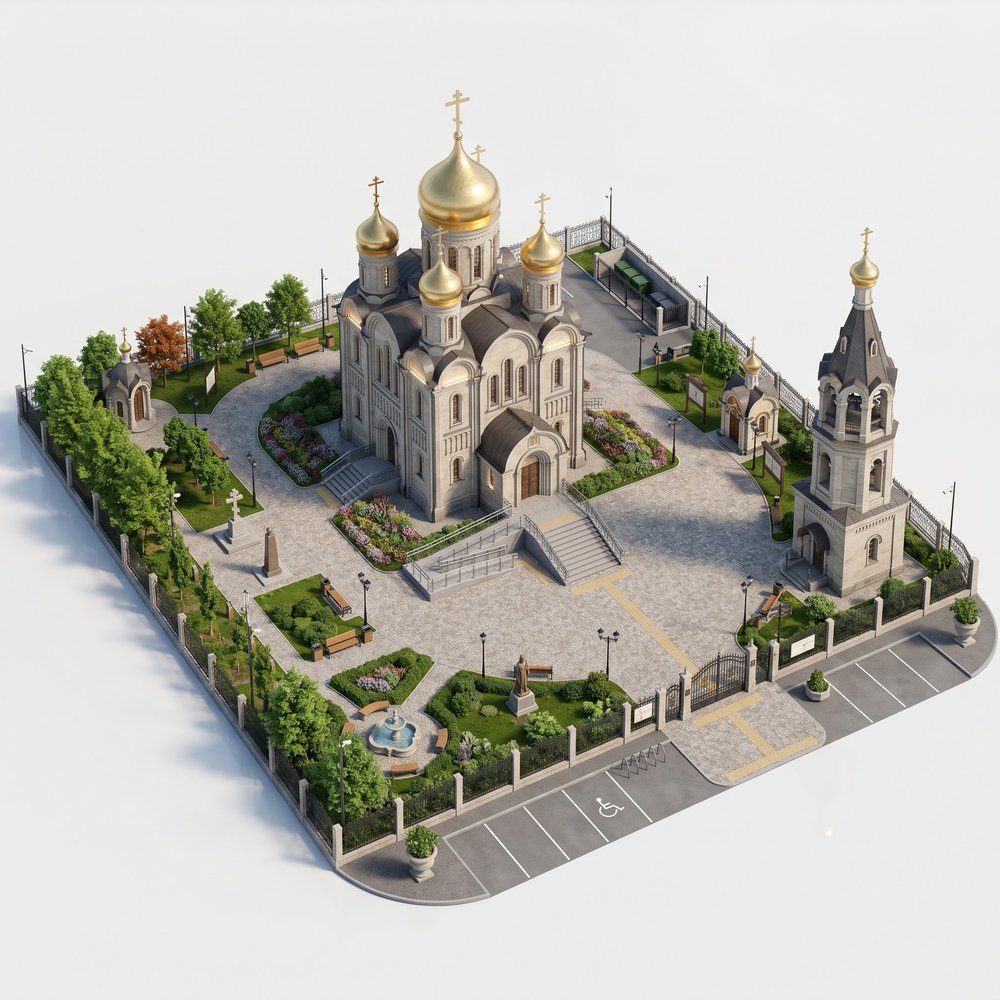Сквер у храма / при культовом объекте