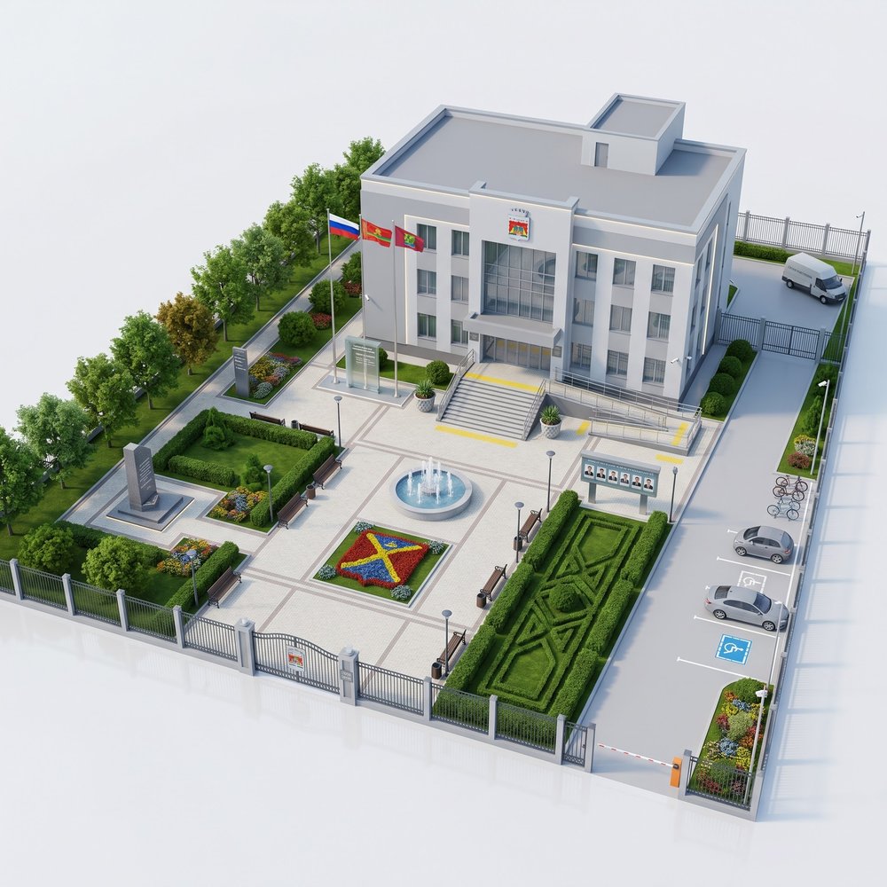 Территория администрации малого города