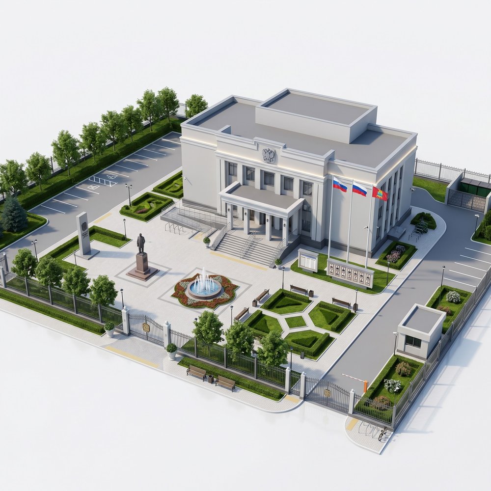 Территория администрации / мэрии / здания госуправления