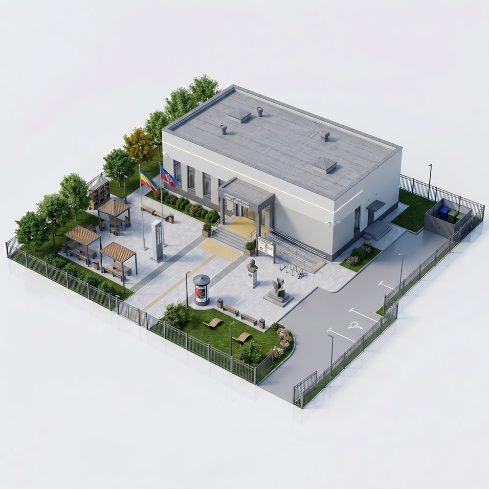 Территория библиотеки