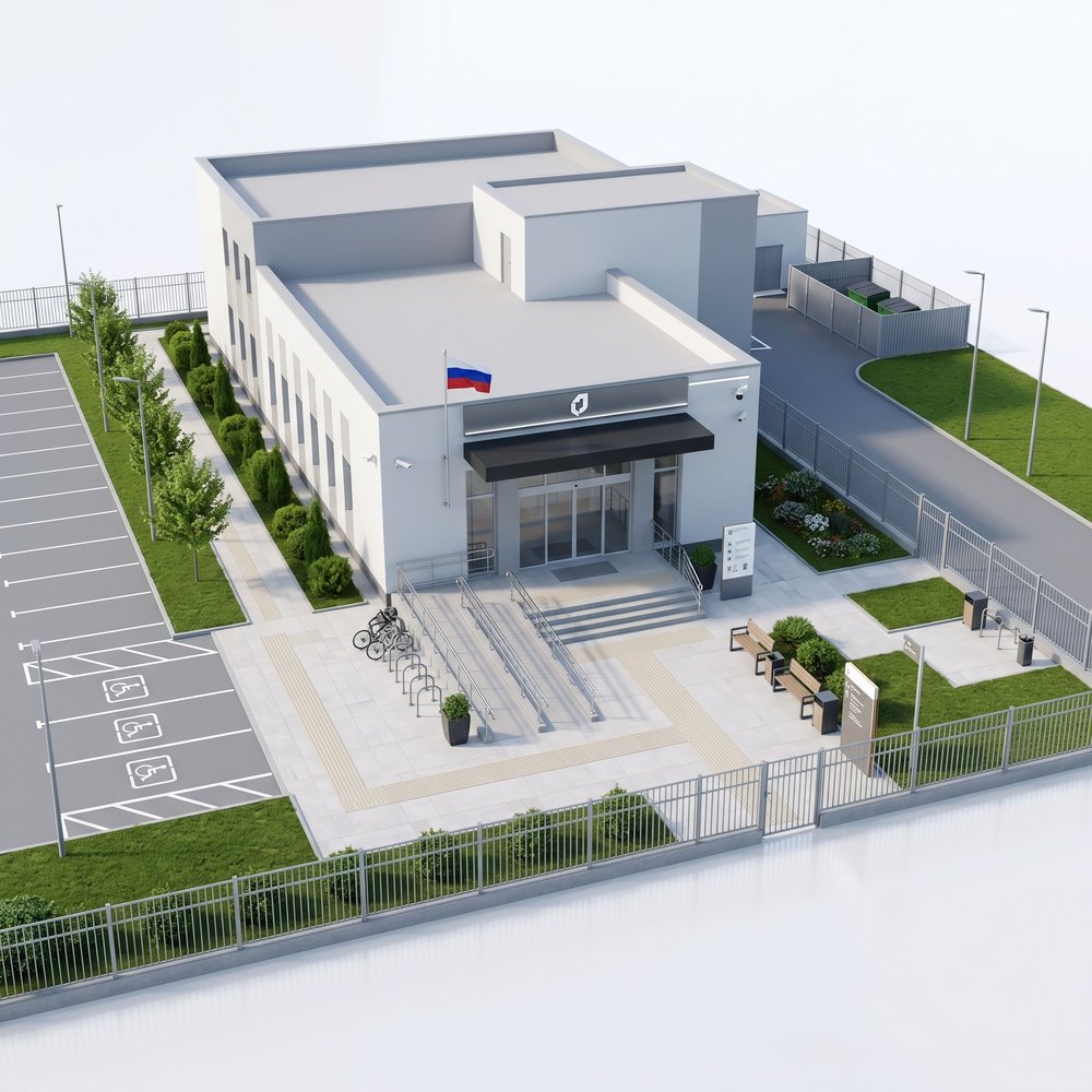 Территория МФЦ / отделения соцобслуживания