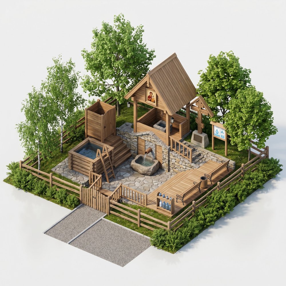 Территория родника