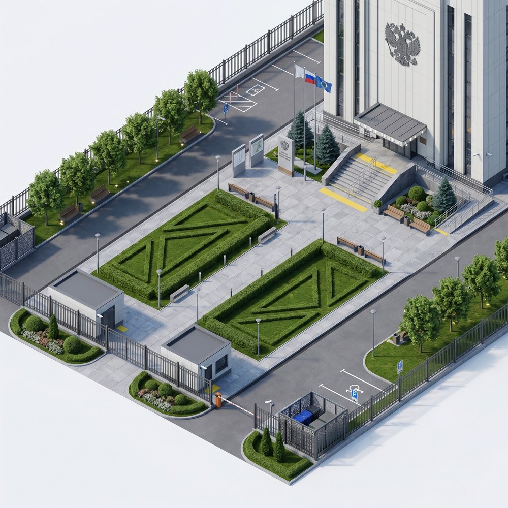 Территория суда