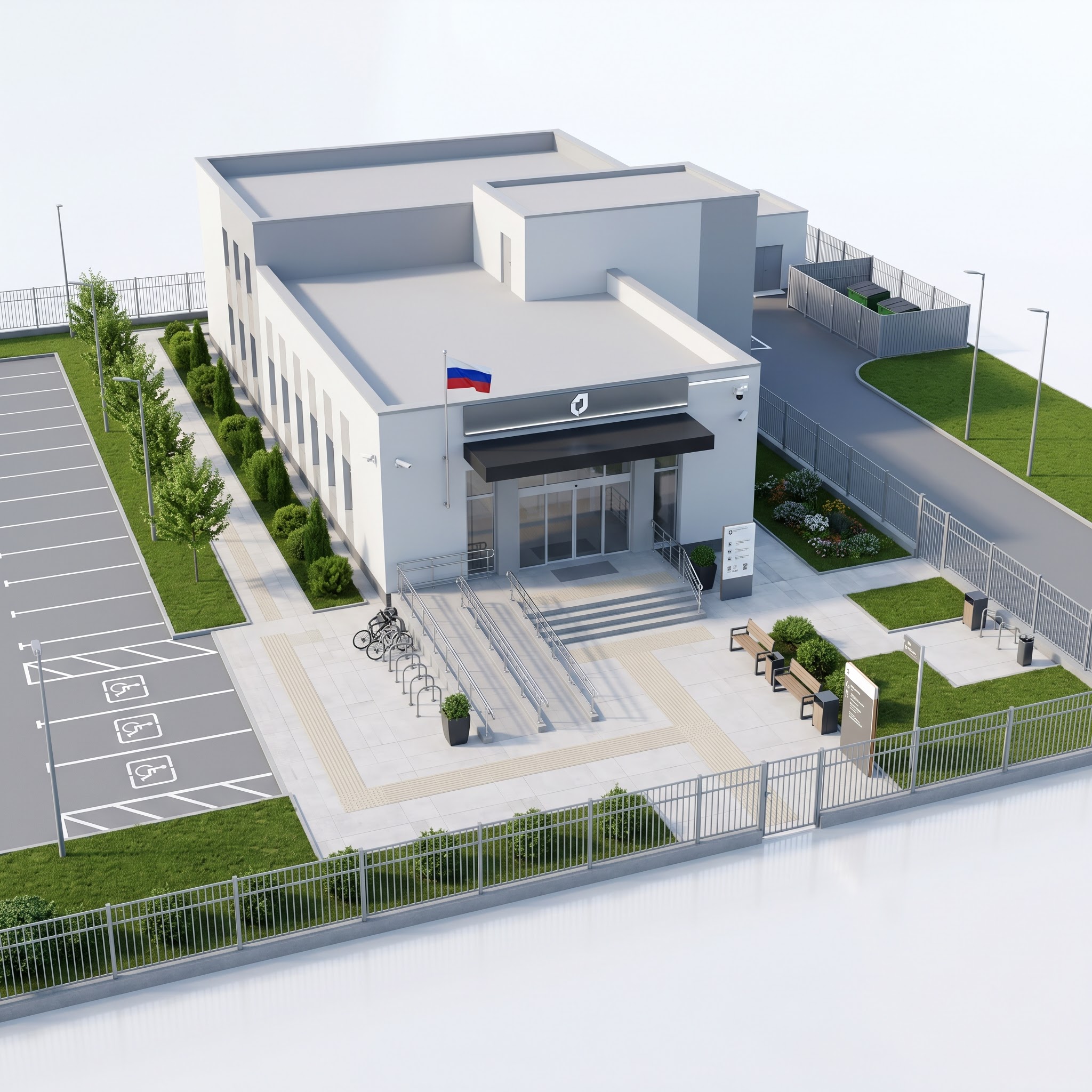 Территория МФЦ / отделения соцобслуживания