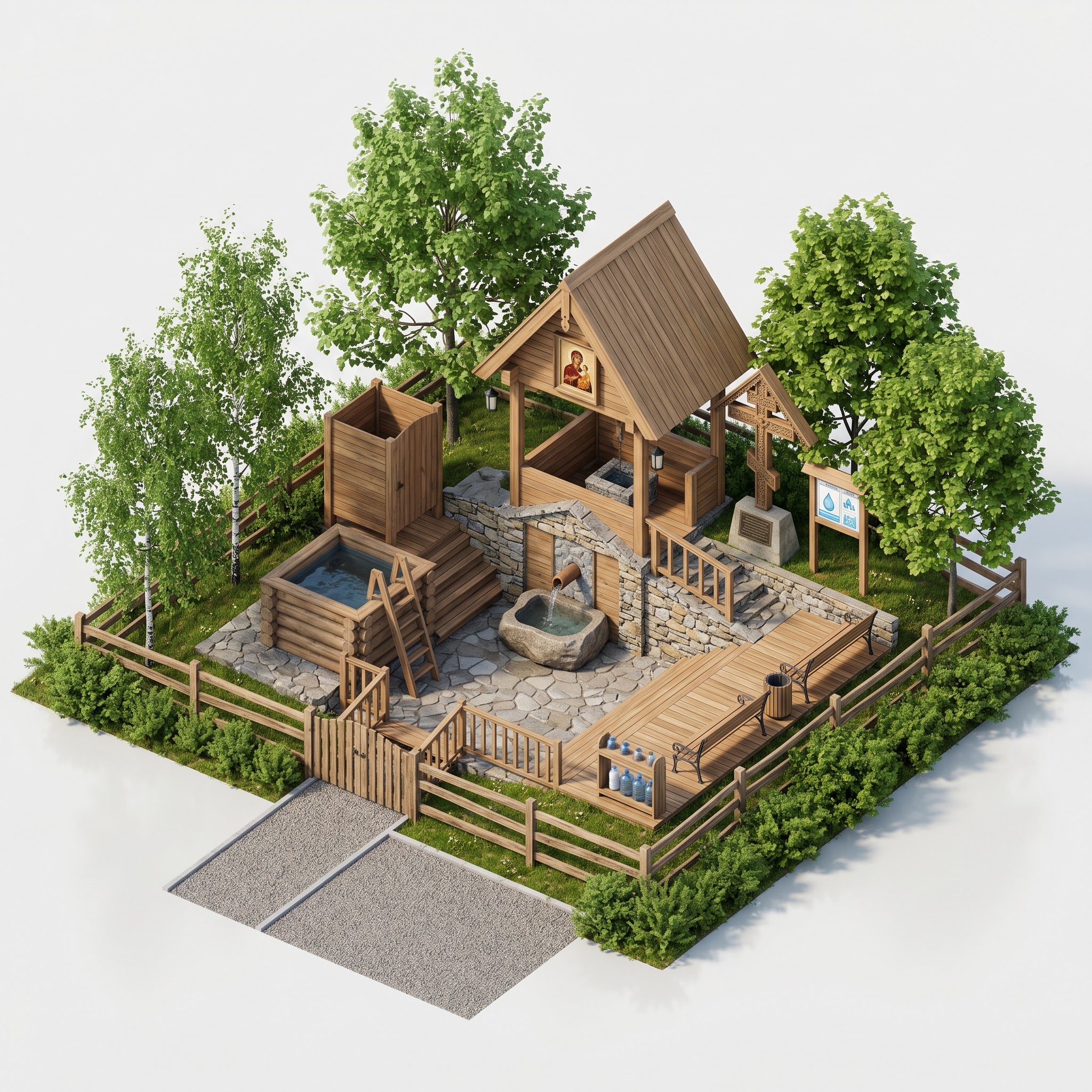 Территория родника