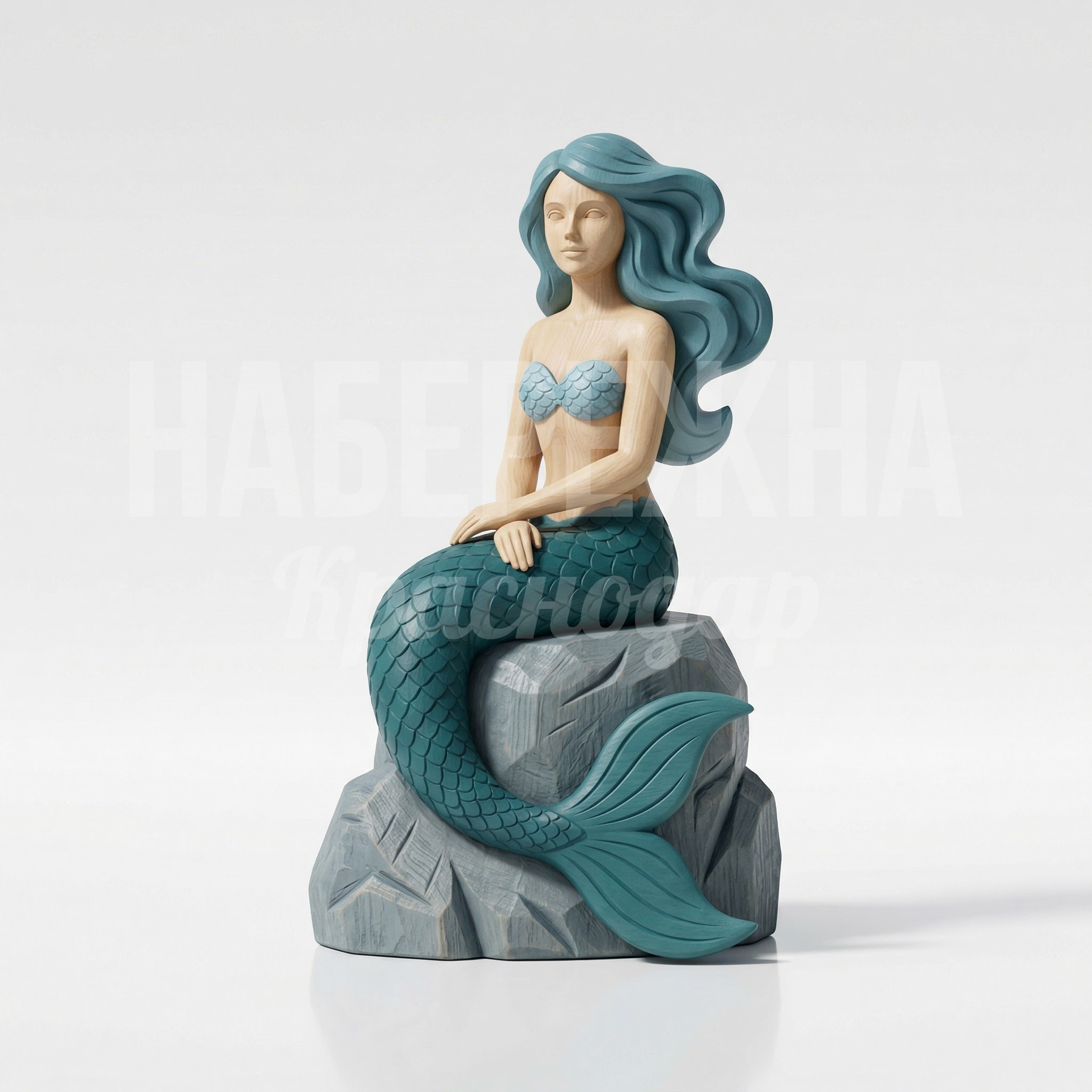 Русалка на камне