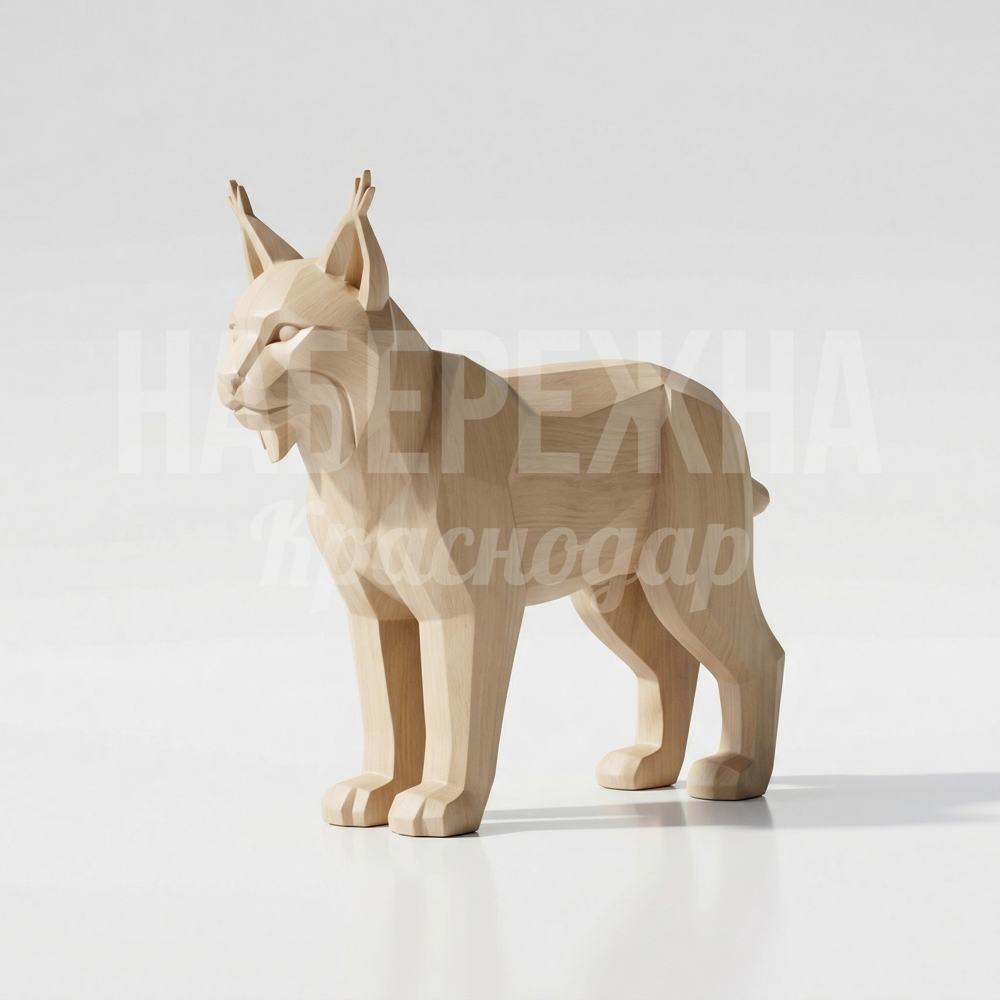 Рысь из дерева Hute