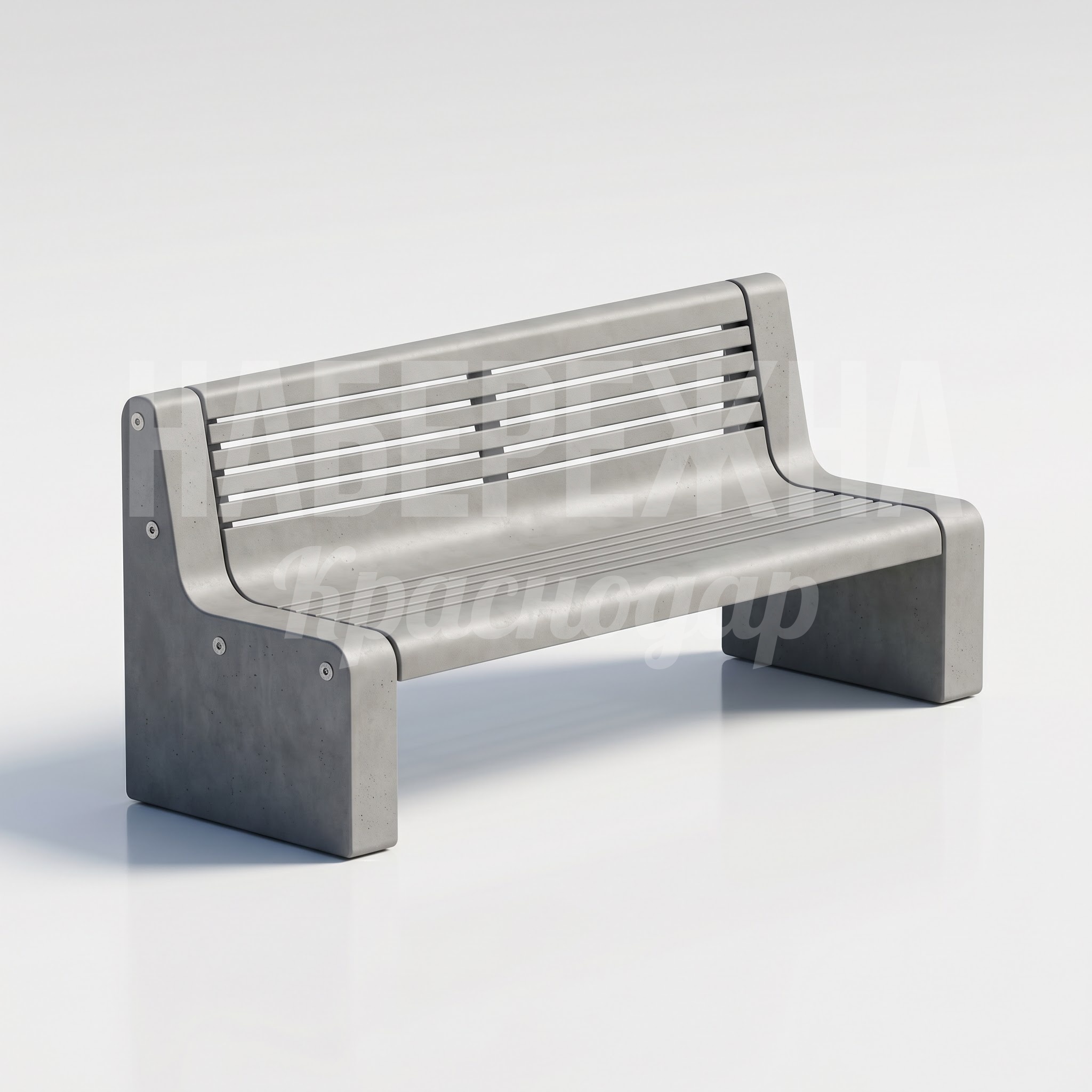 Скамейка из бетона антивандальная Ruem