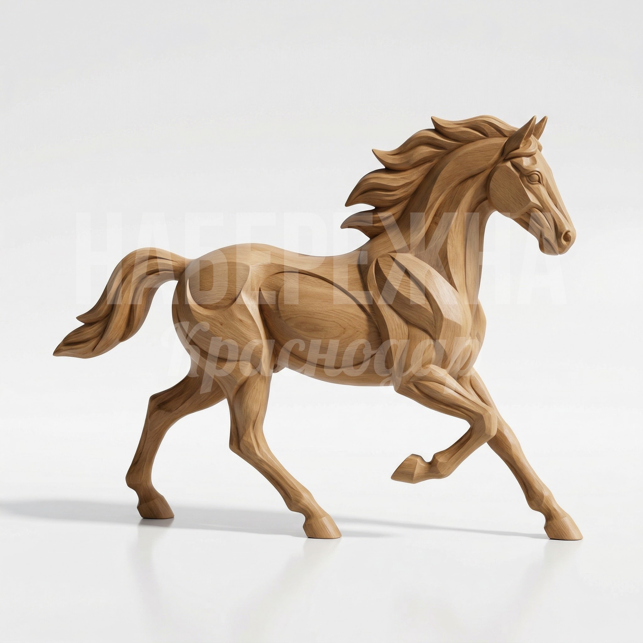 Скульптура лошади из дерева Jood