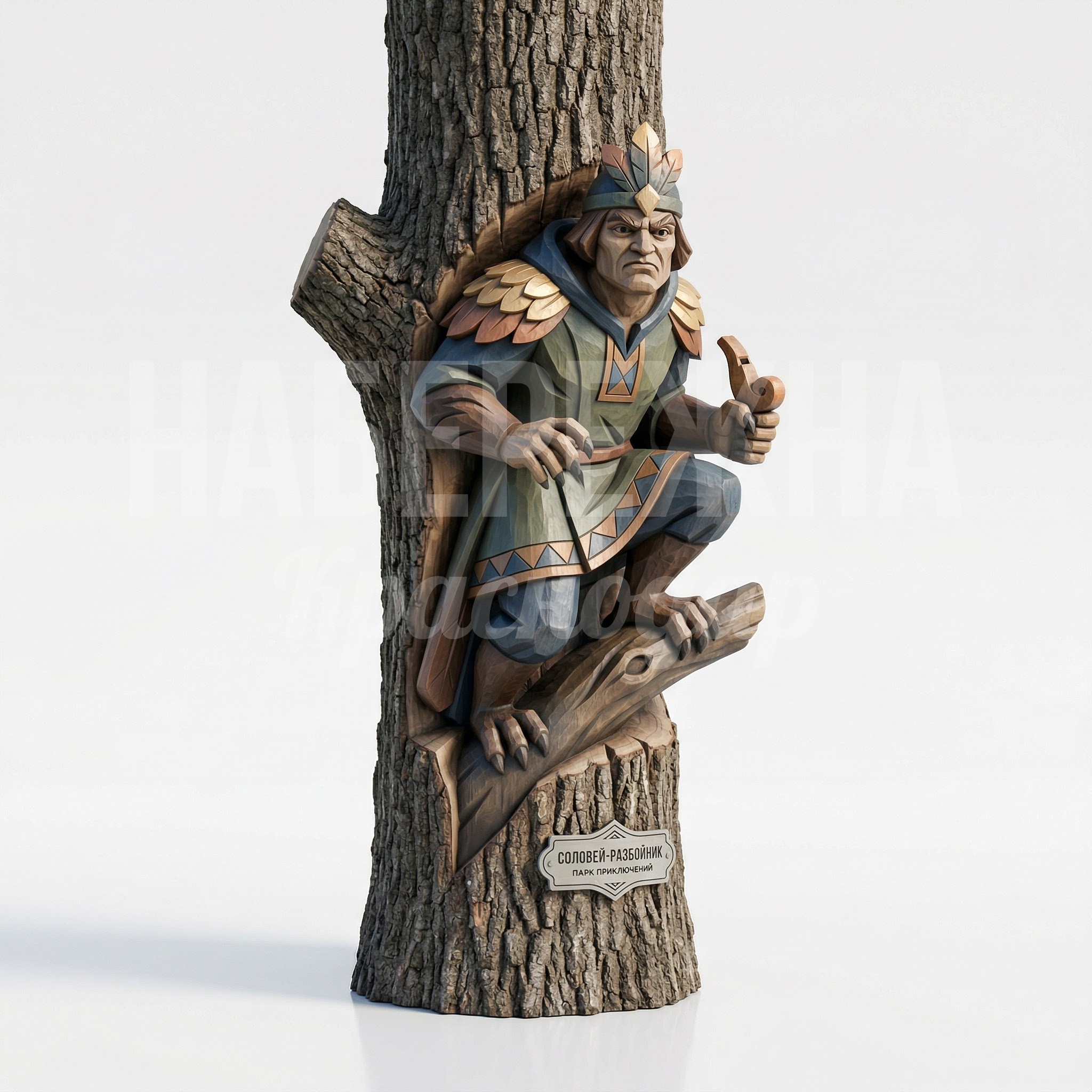 Соловей-Разбойник на дереве