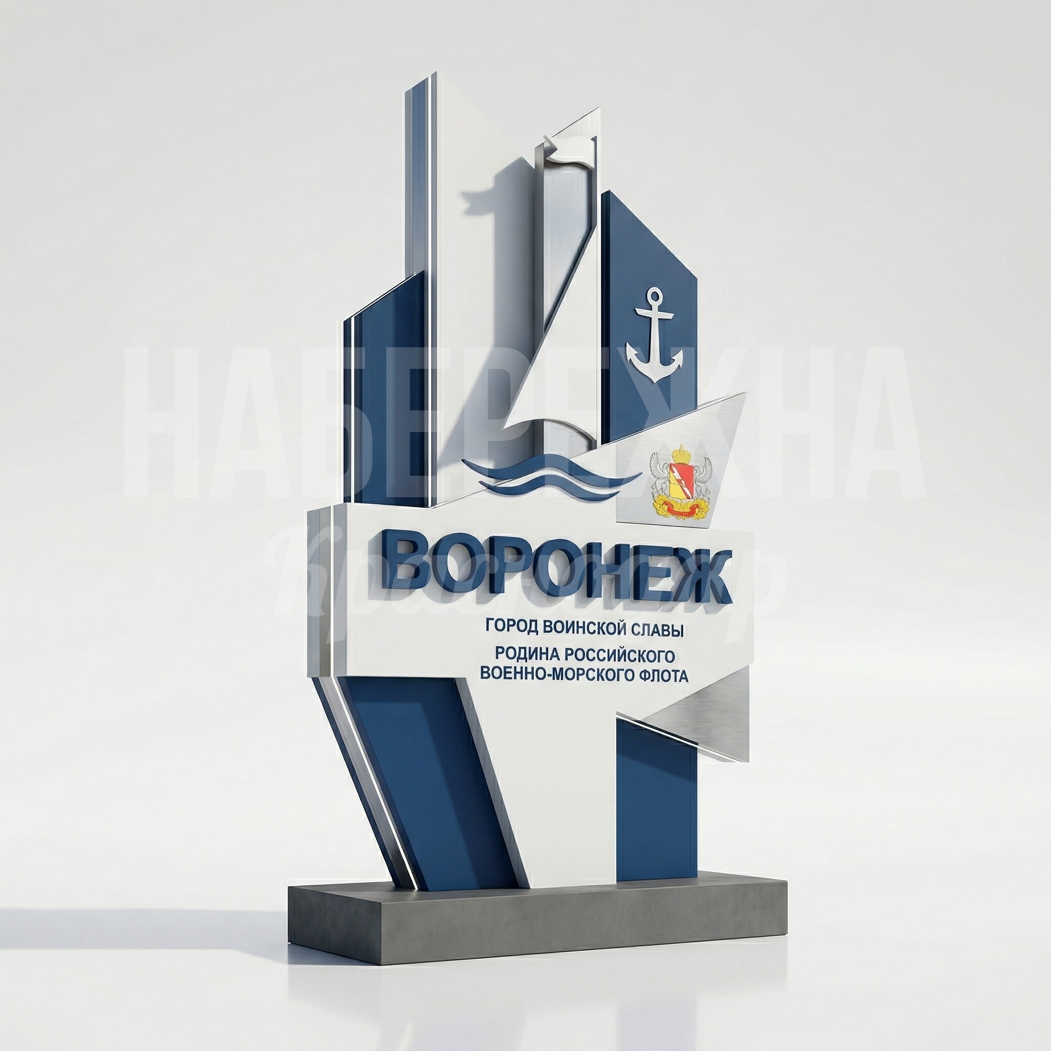 Стела для въезда в город Воронеж