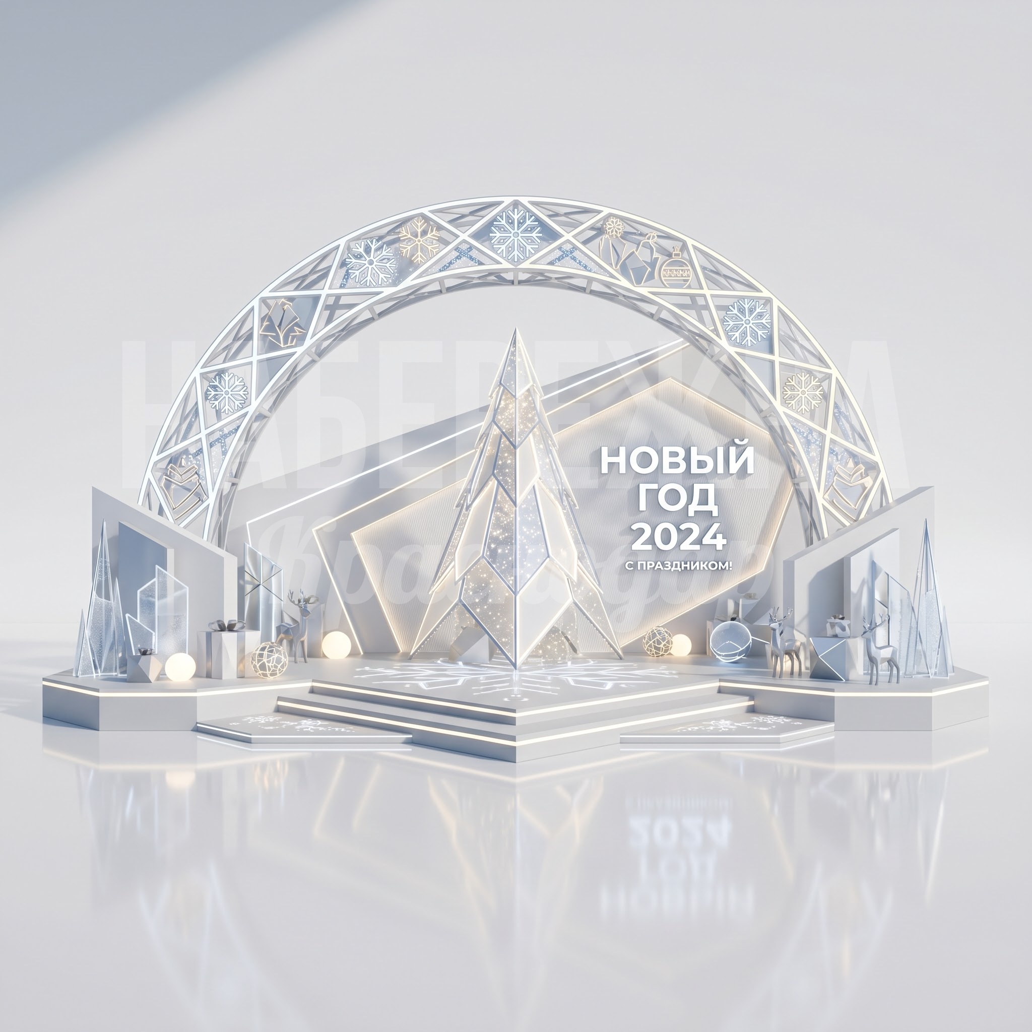 Сцена для новогодней площади Niuryi