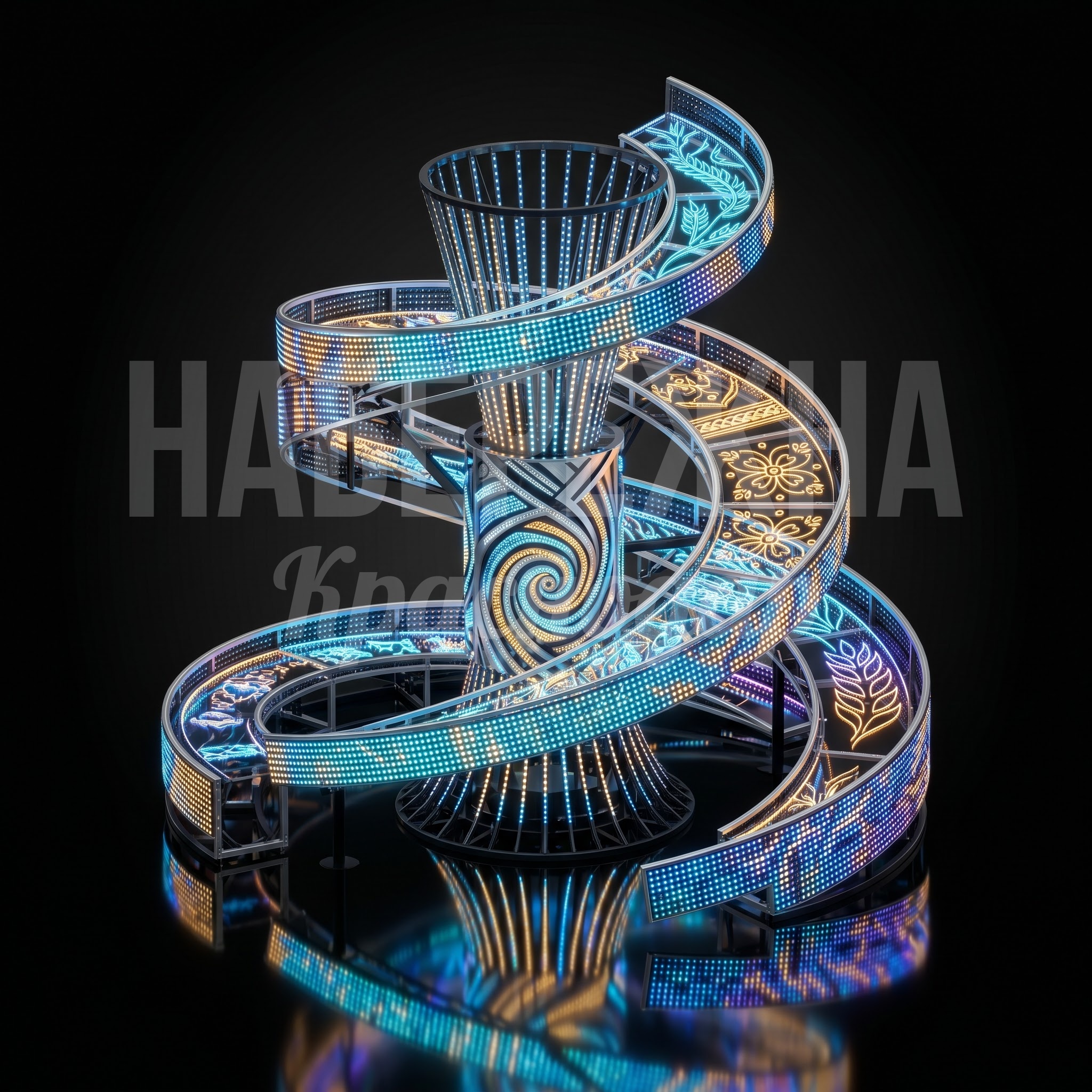 Светящийся фонтан для главной площади Loarfoma