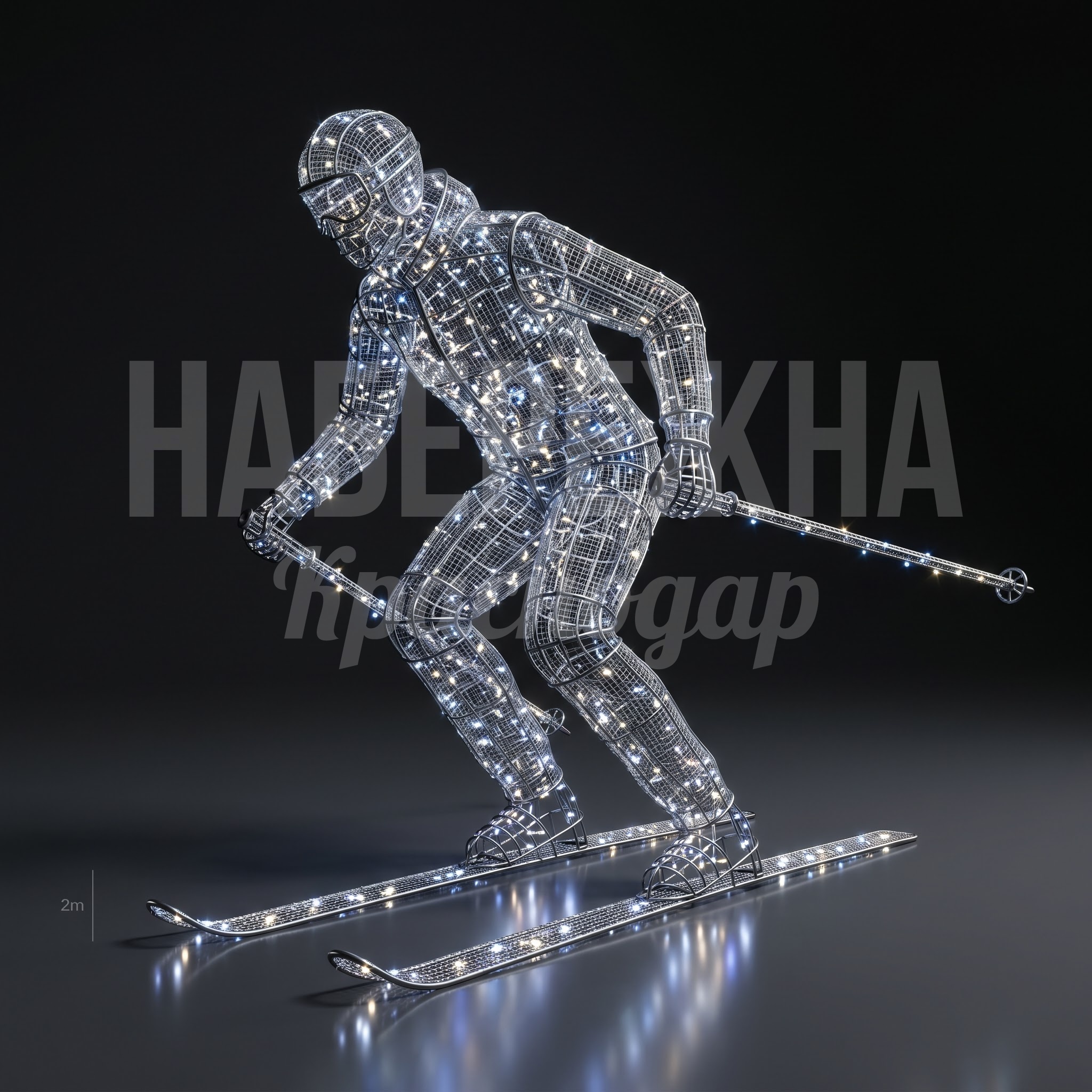 Световая фигура Лыжник Evoj