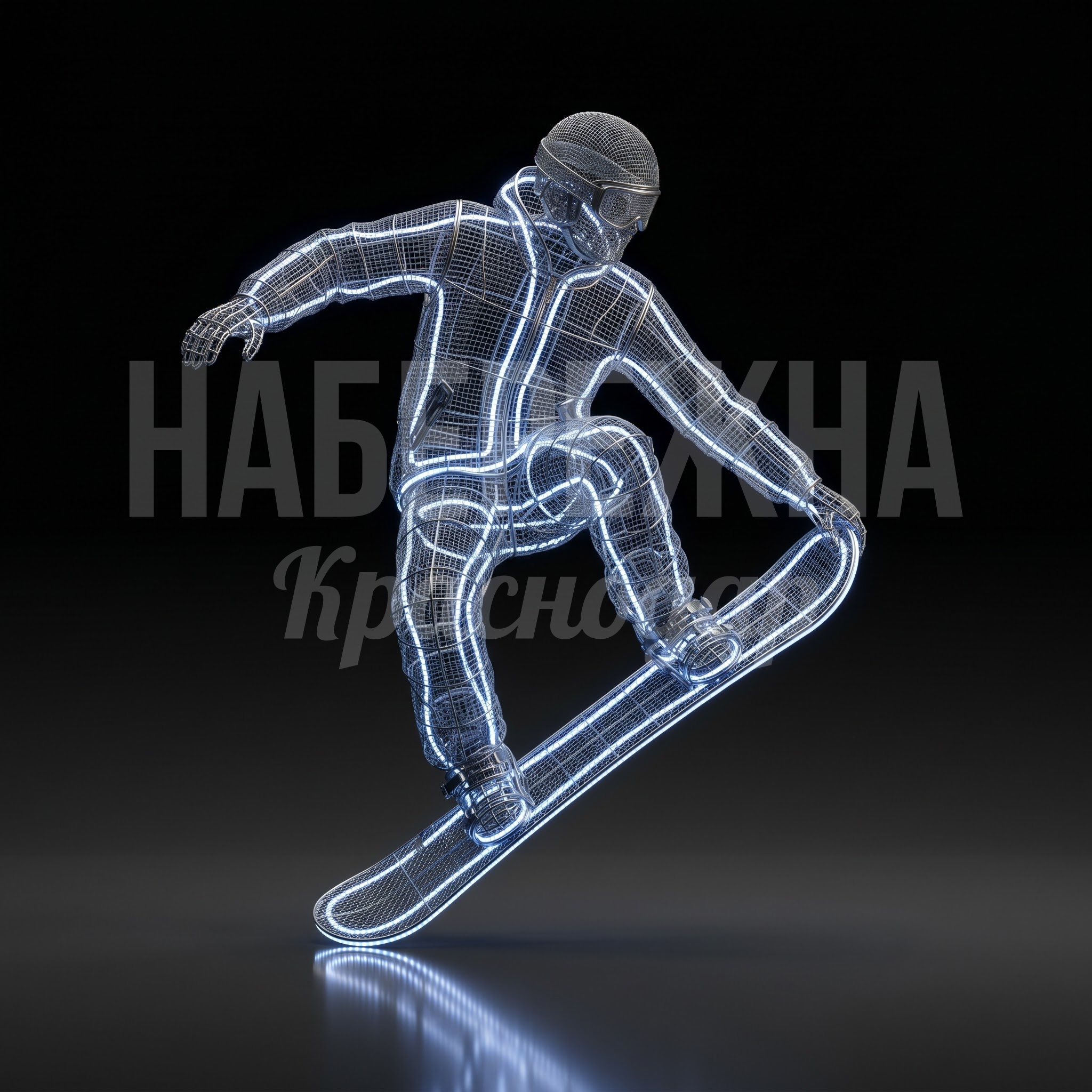 Световая фигура сноубордист Adsache