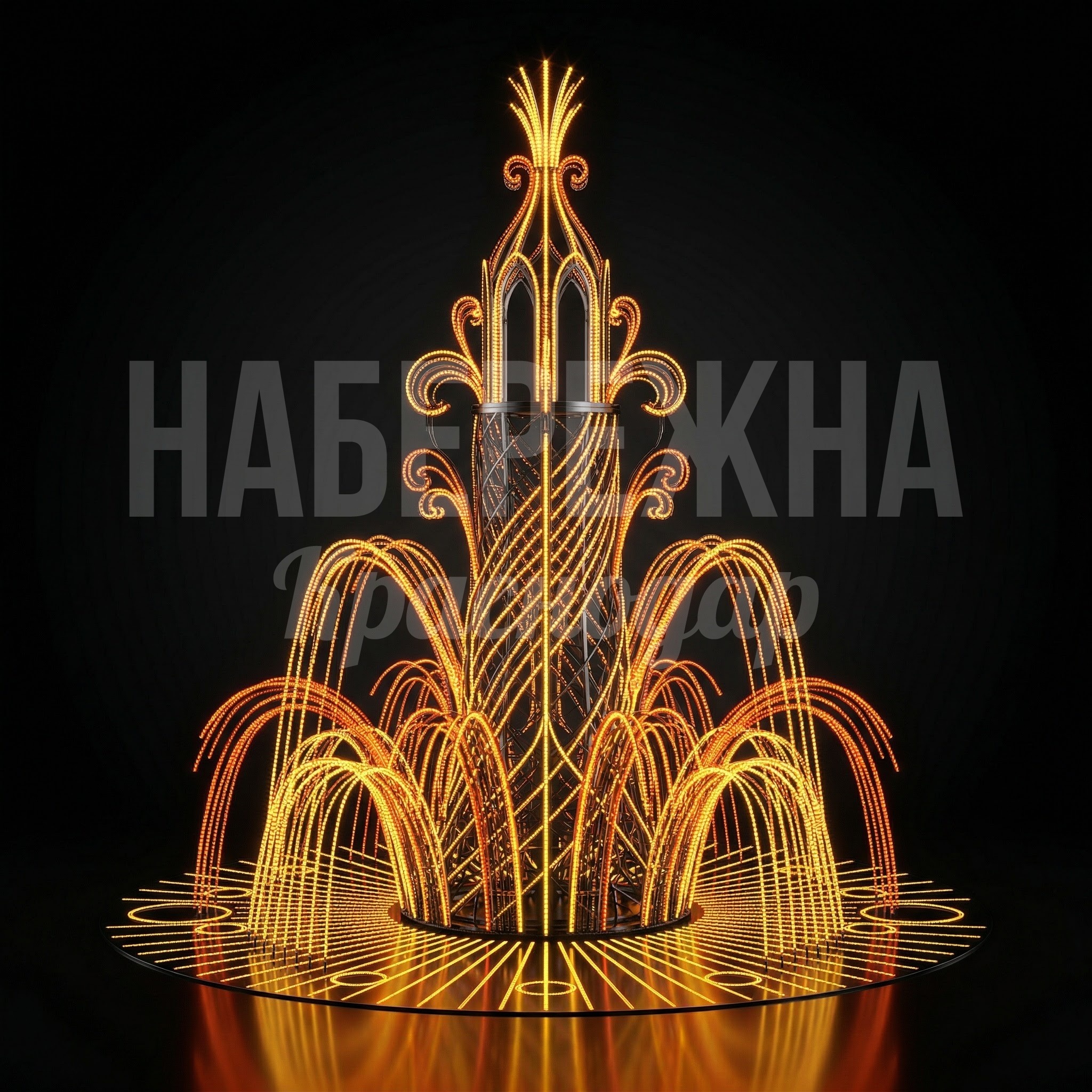 Световой фонтан Ufin