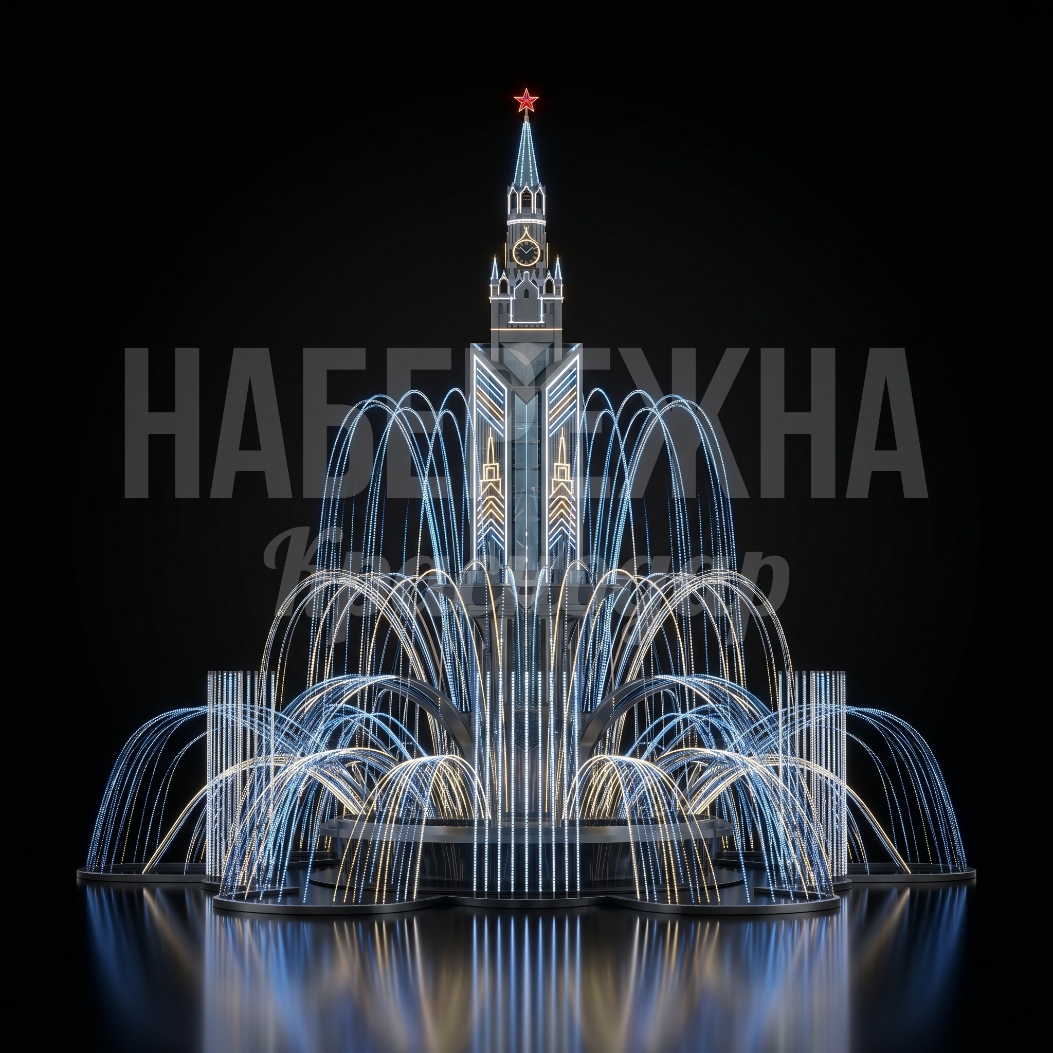 Световой фонтан для города Москвы