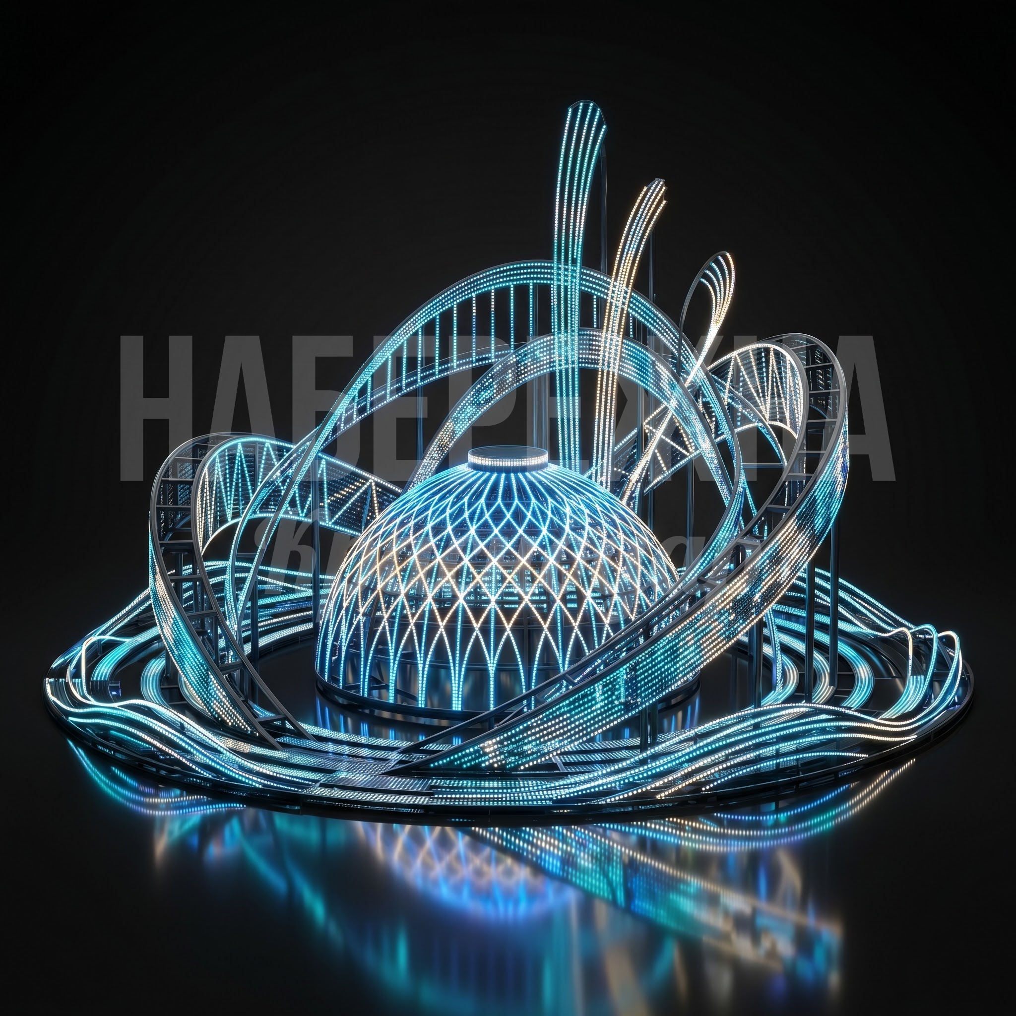 Световой фонтан для города Новосибирск