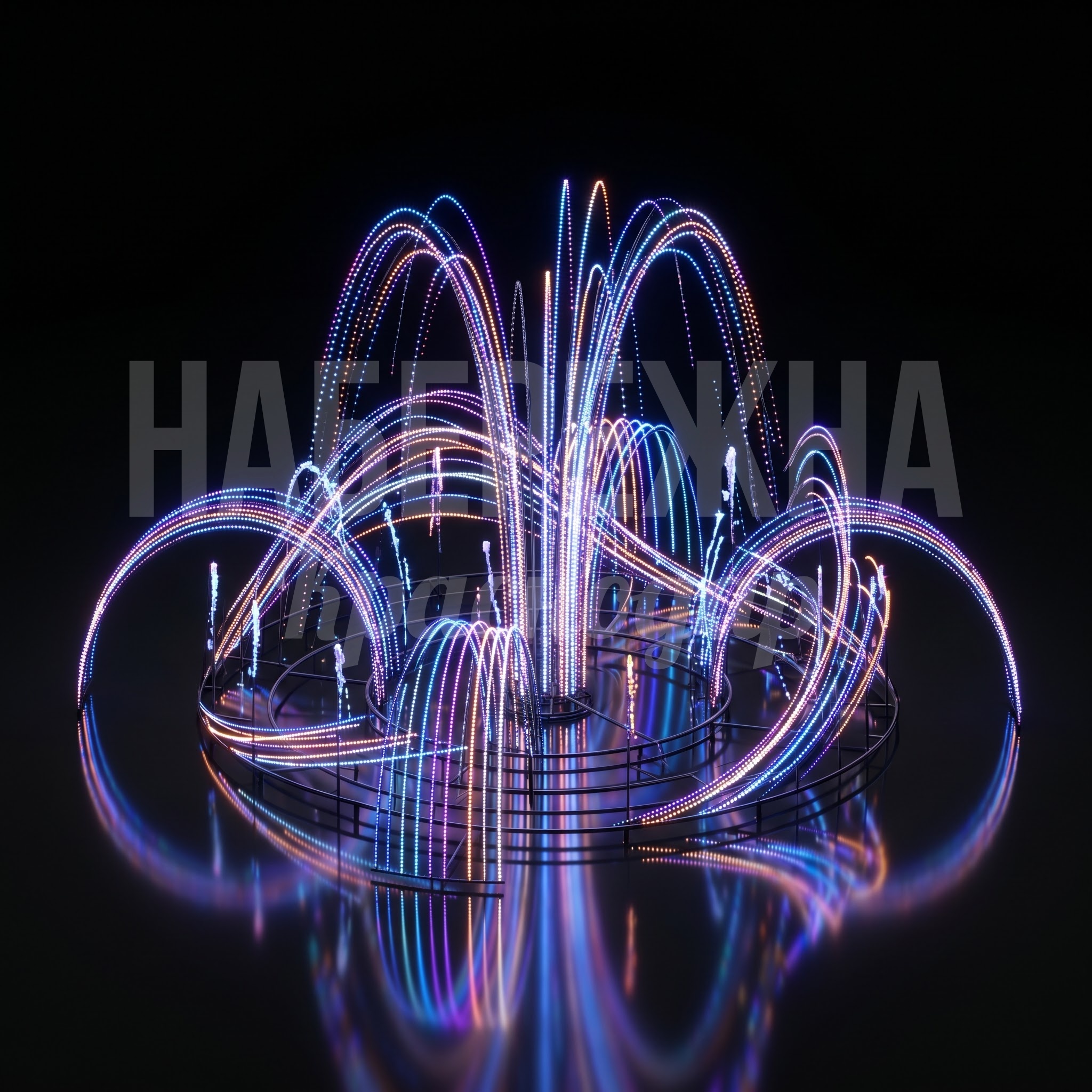 Световой фонтан струи Mönnouh