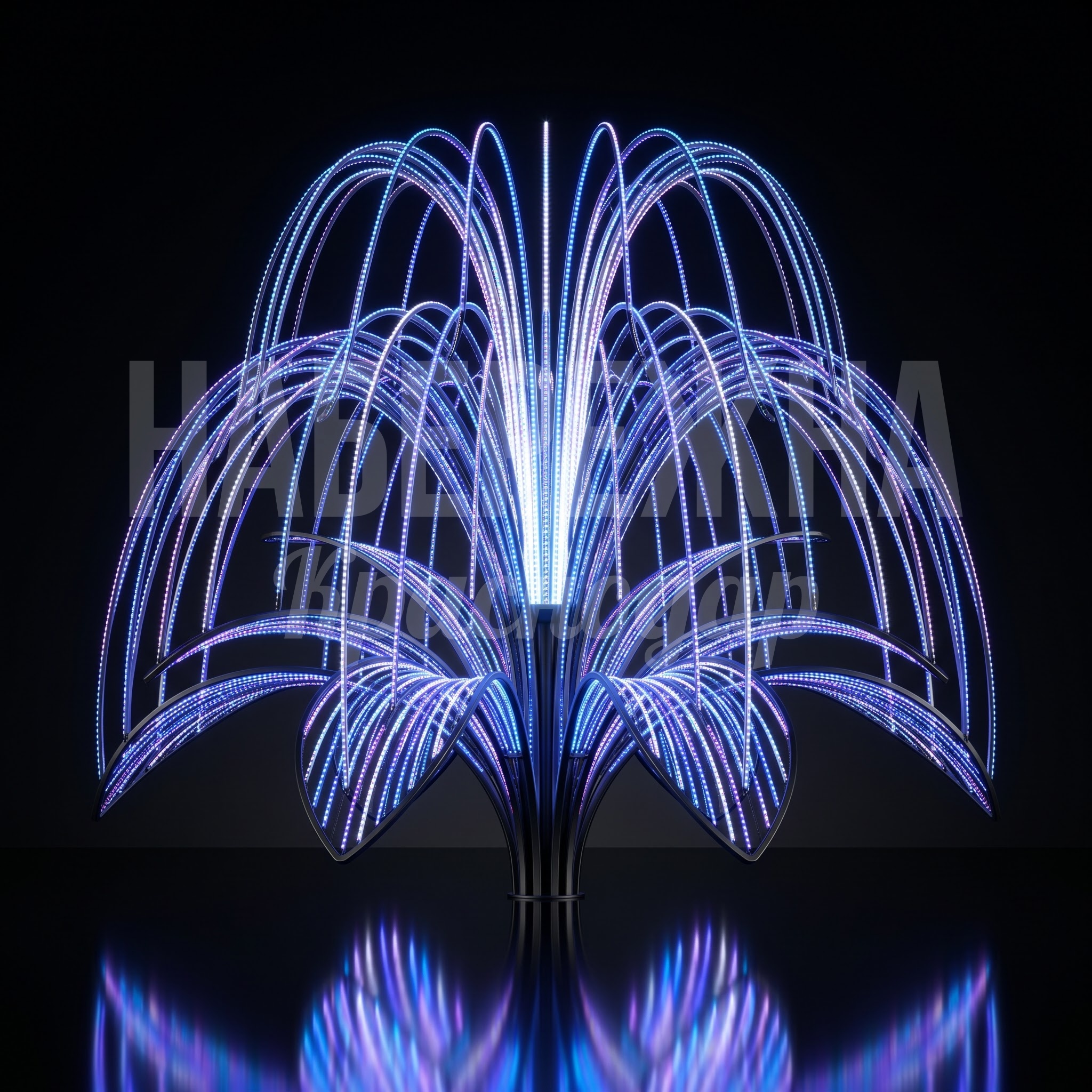 Световой фонтан цветок Niknös