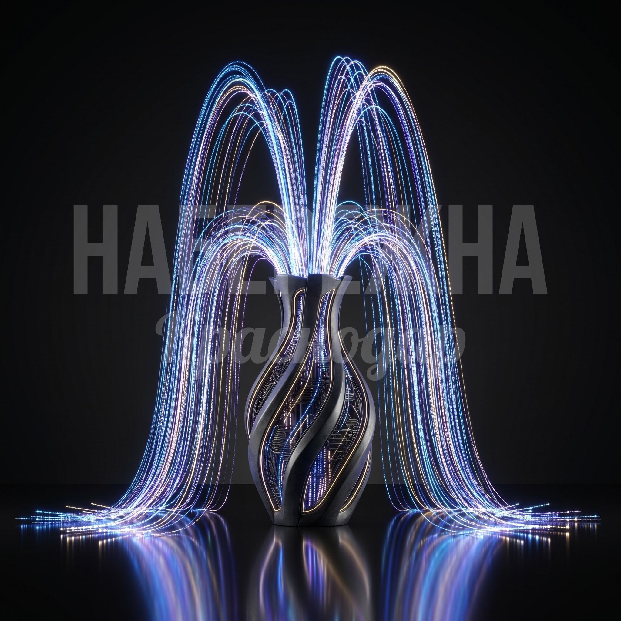 Световой фонтан ваза Jii