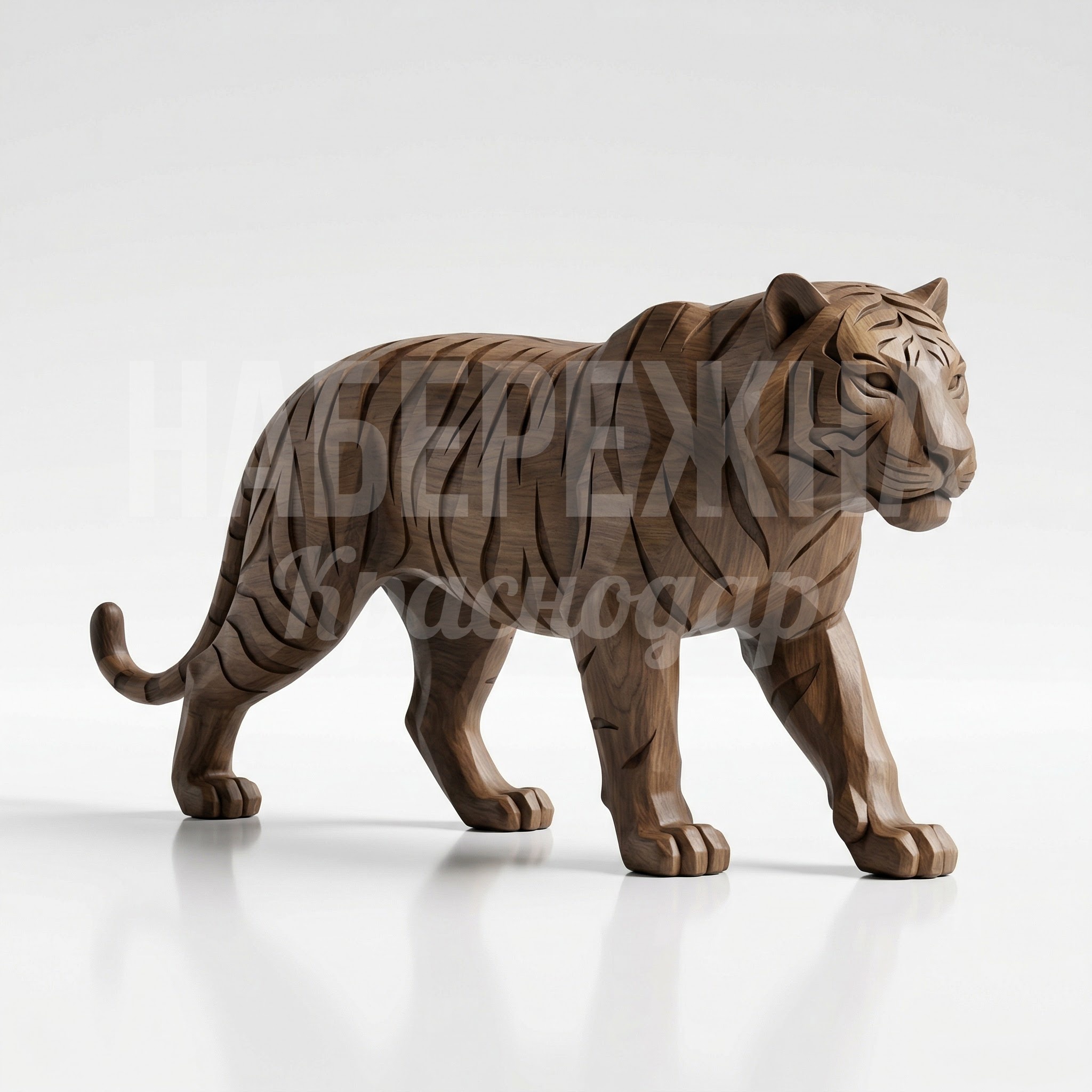 Тигр из дерева купить Cevrö