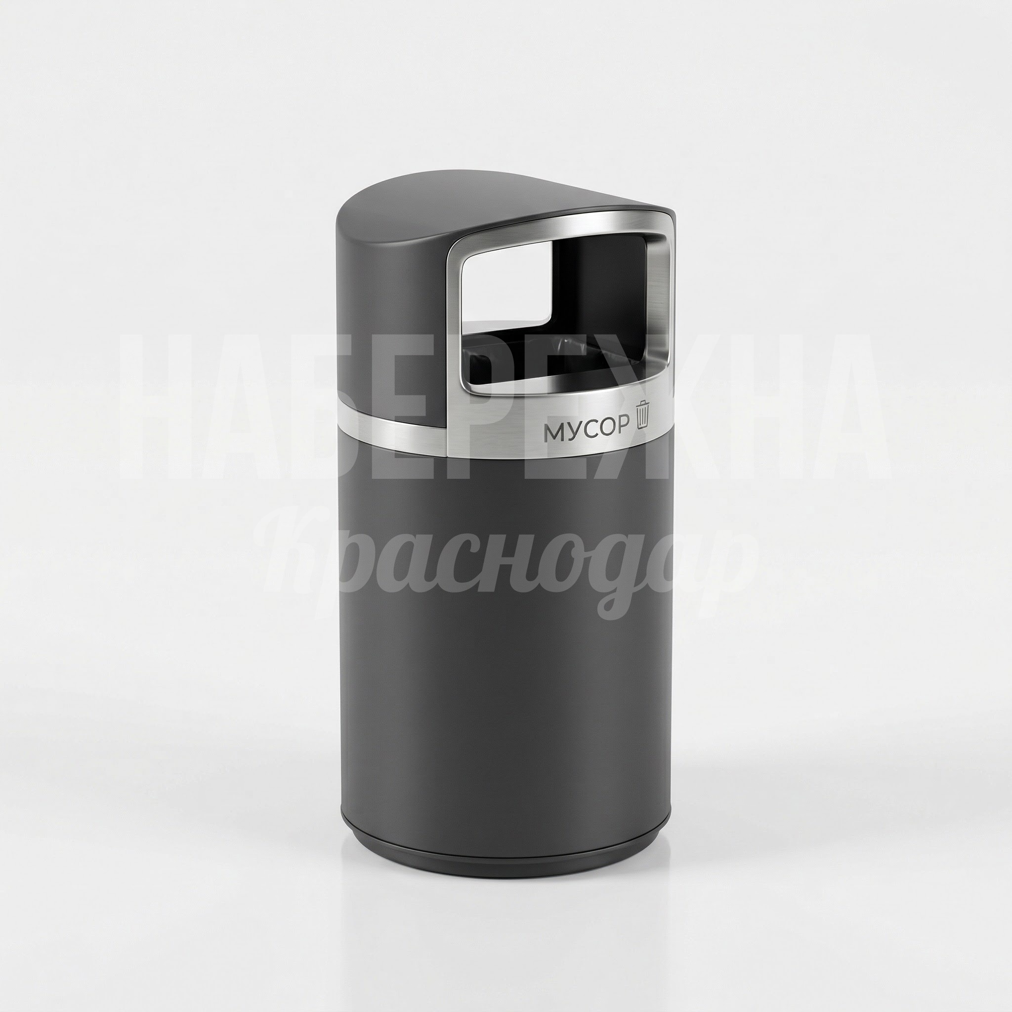 Урна из нержавейки для парка Rut