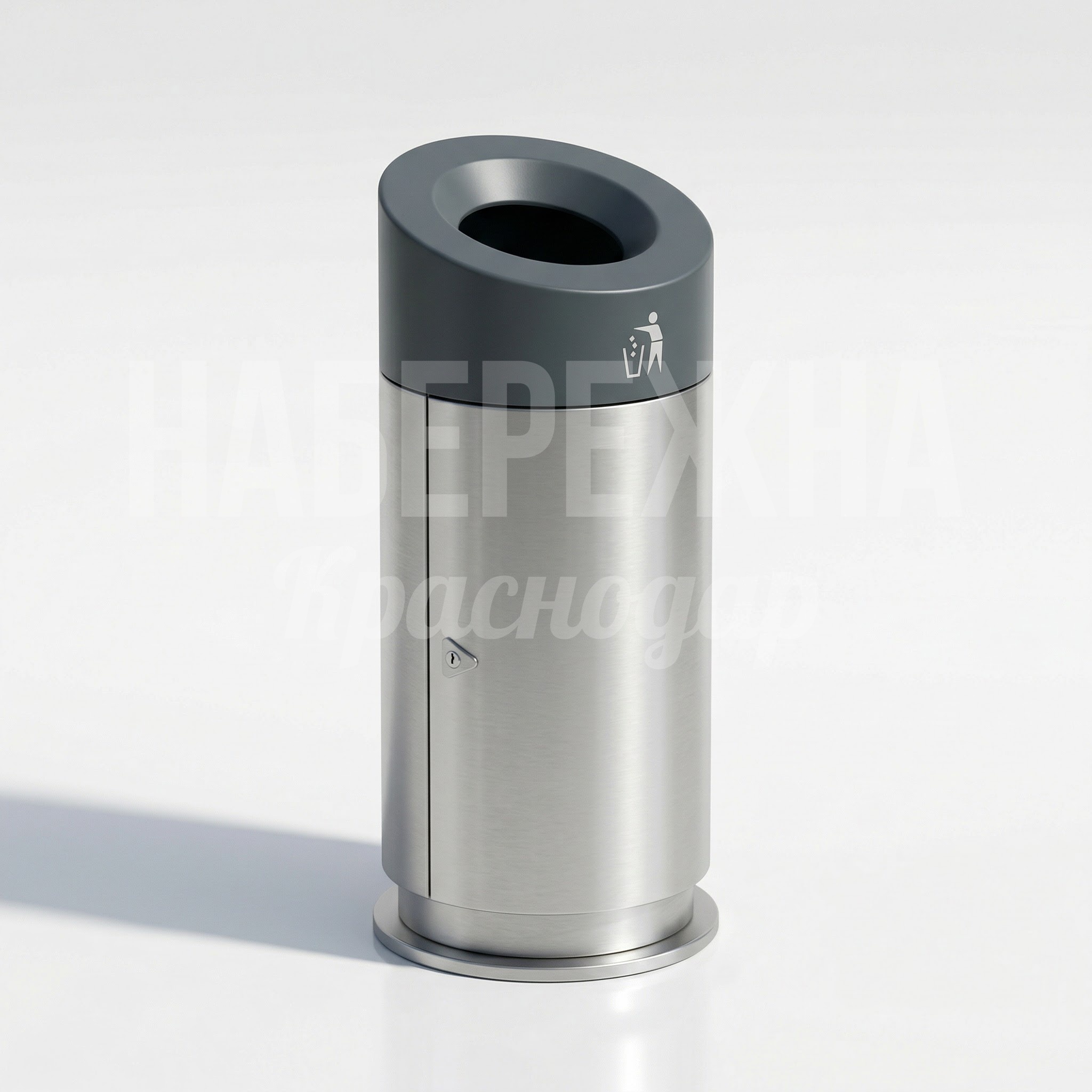 Урна из нержавеющей стали для улицы Keav