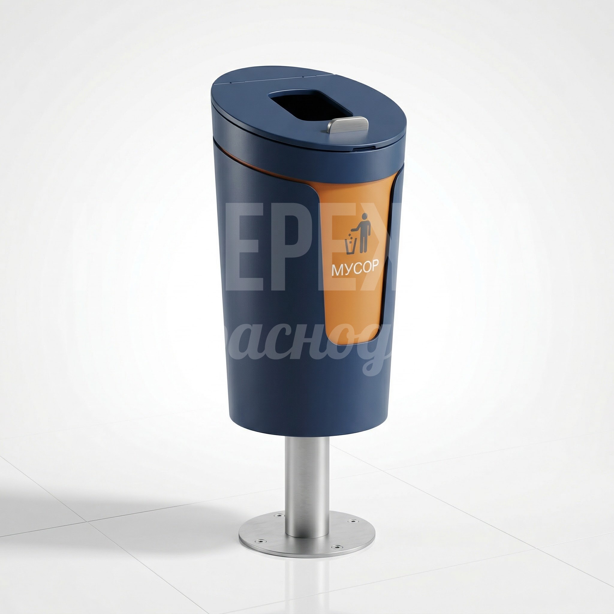 Урна на ножке для жилого комплекса Peu