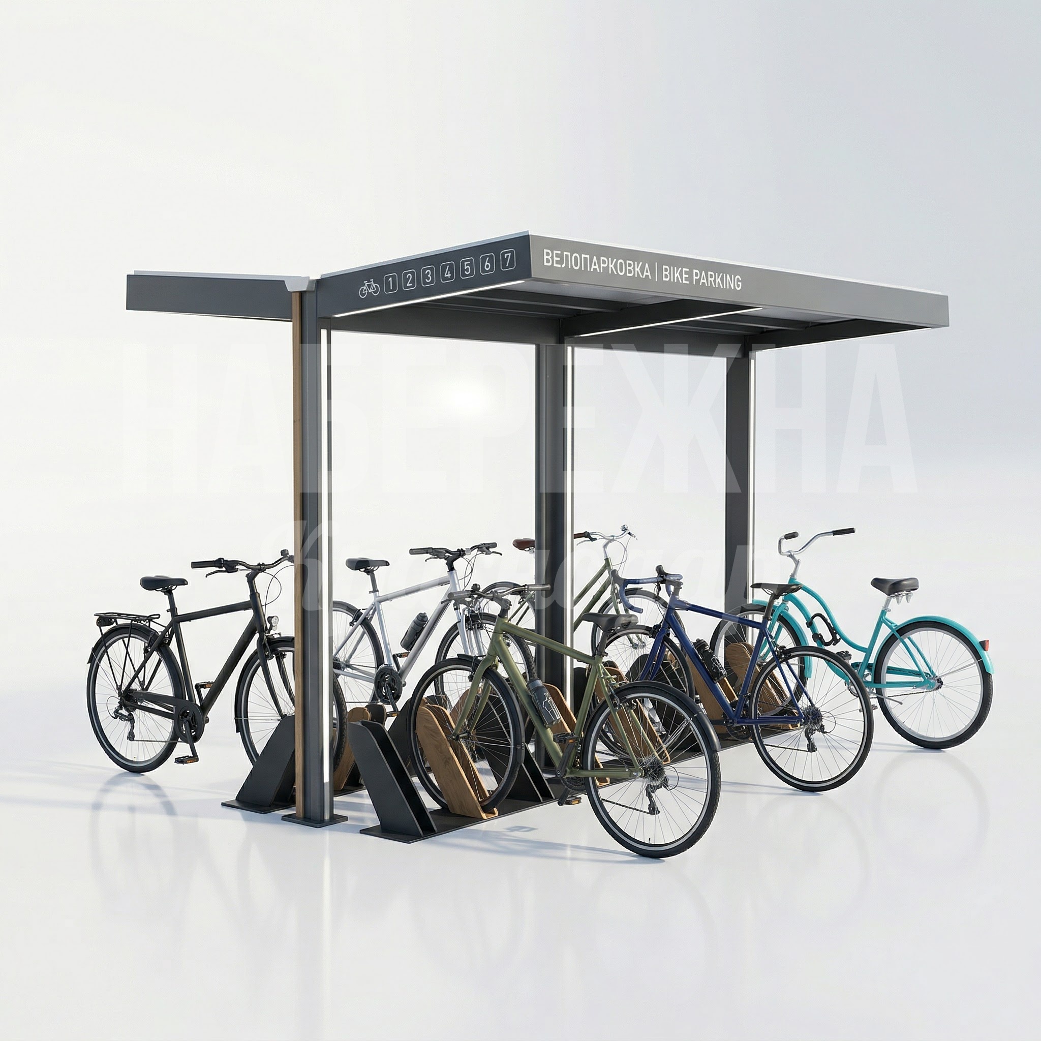 Велопарковка с крышей Yenti