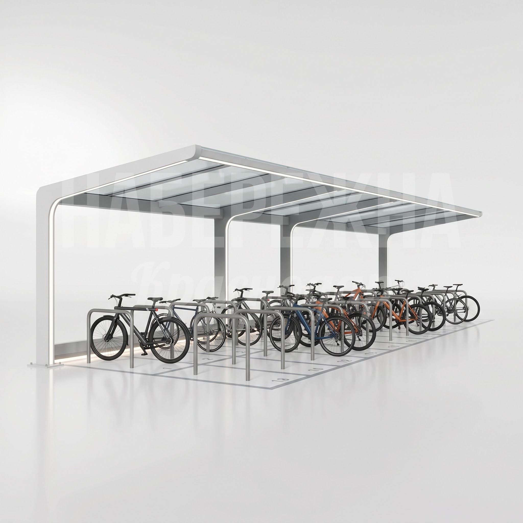 Велопарковка с навесом Jicyubli