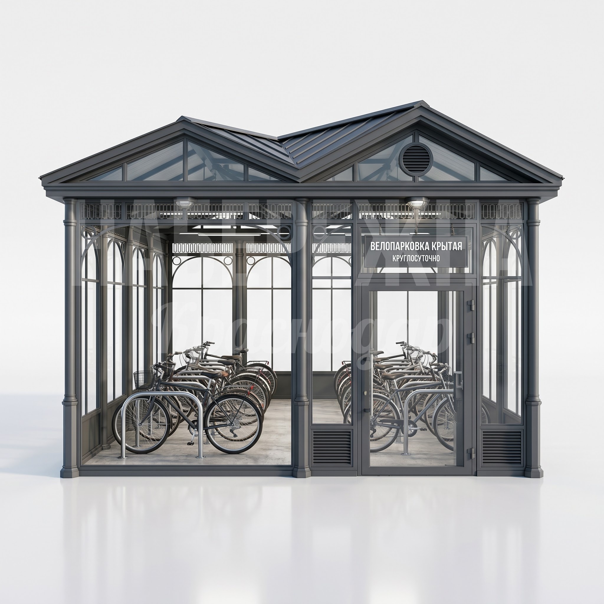 Велопарковка закрытая с СКУД Pesce