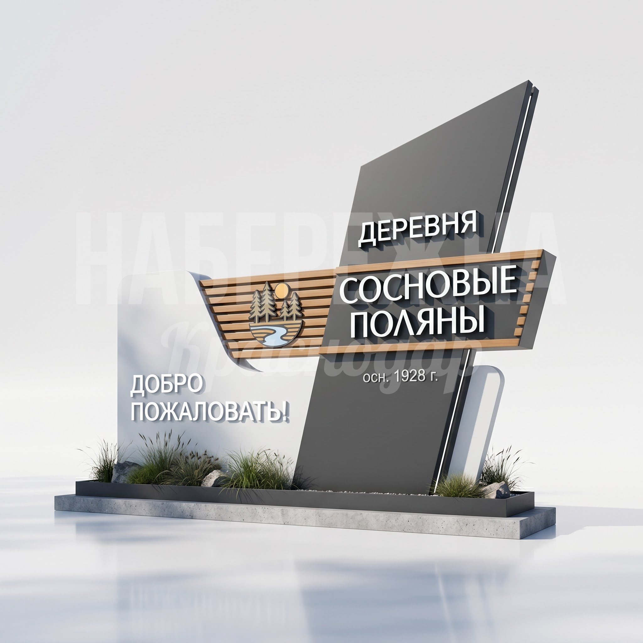 Въездной знак для деревни Låbhae