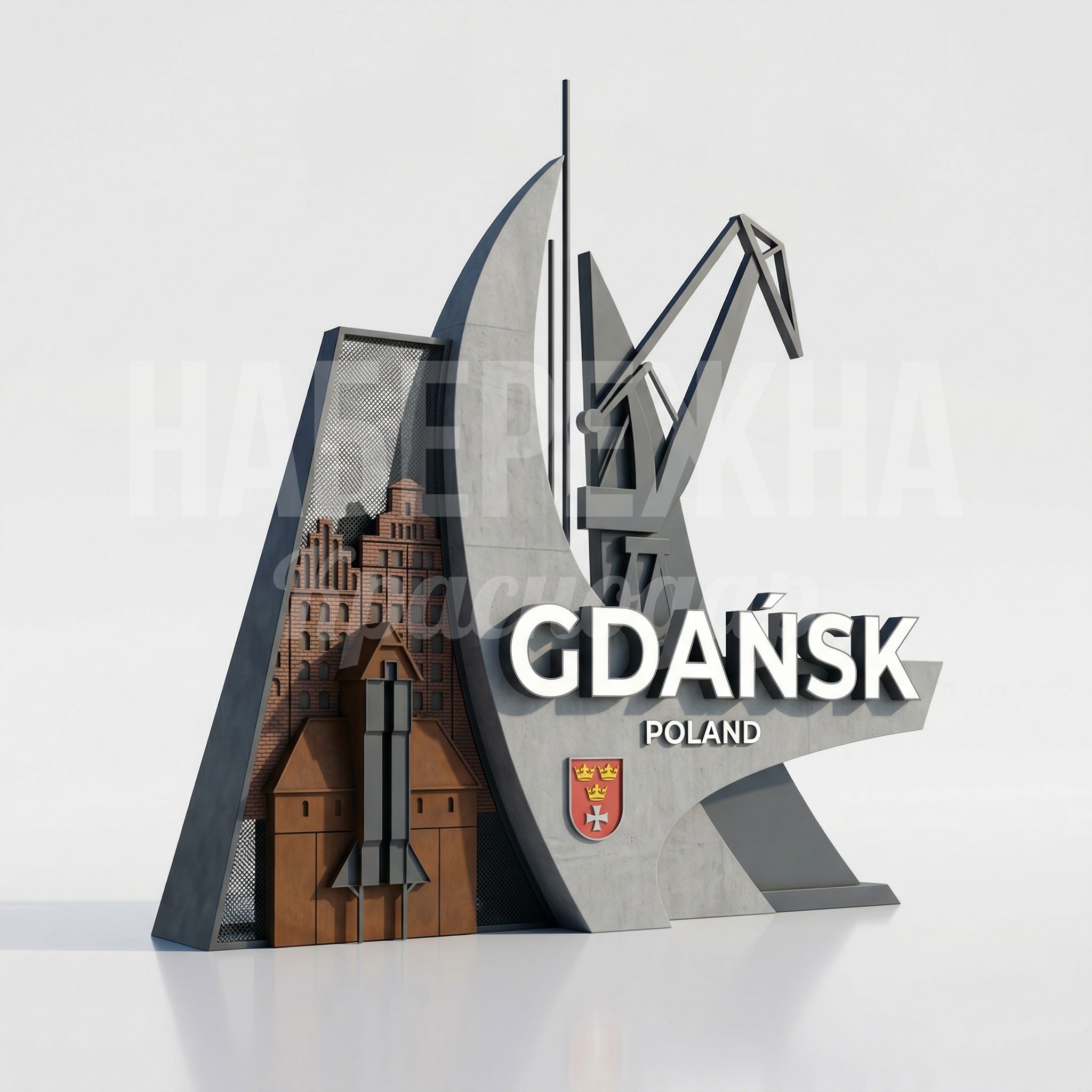 Въездной знак для города Гданьск