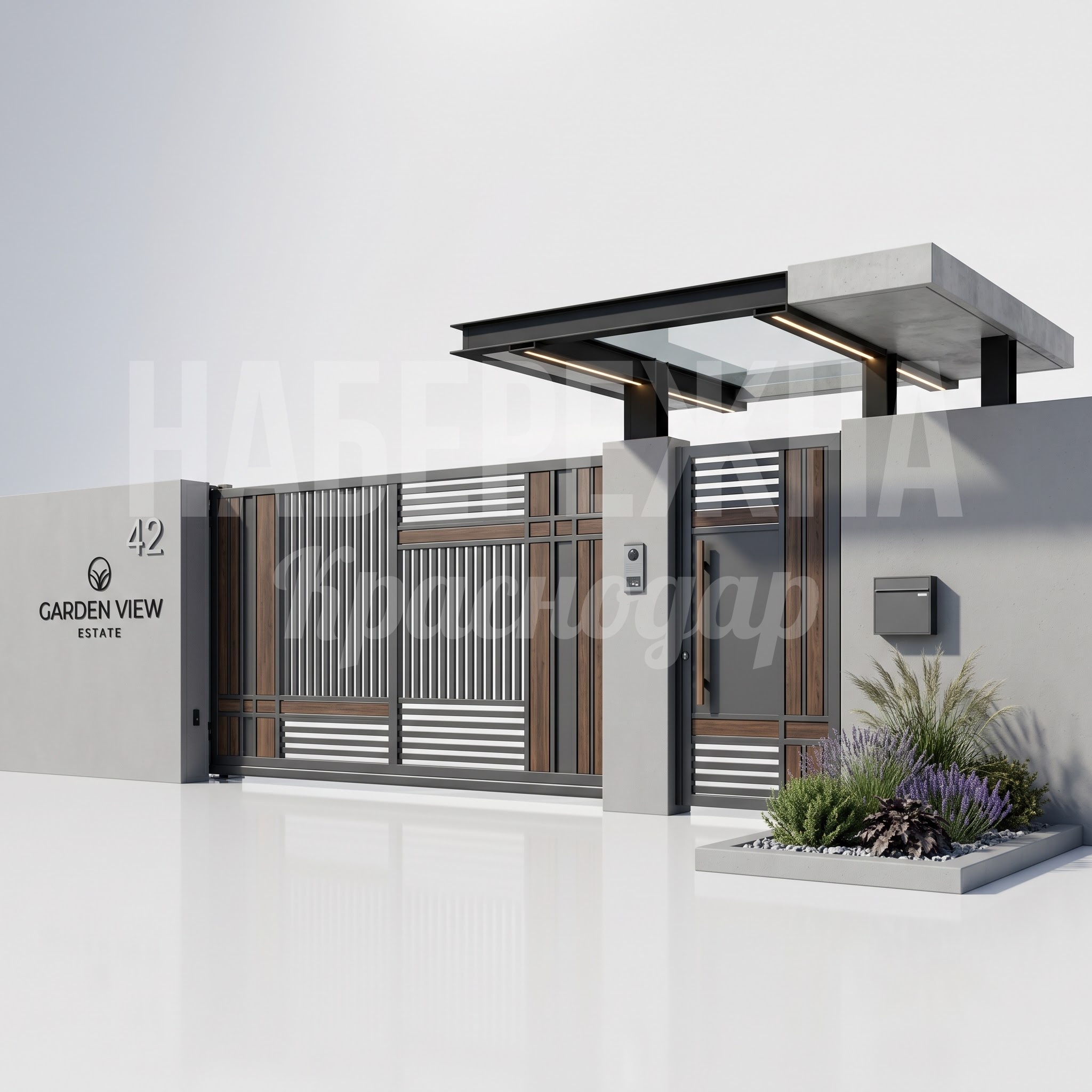 Входная группа для загородного участка Paadco